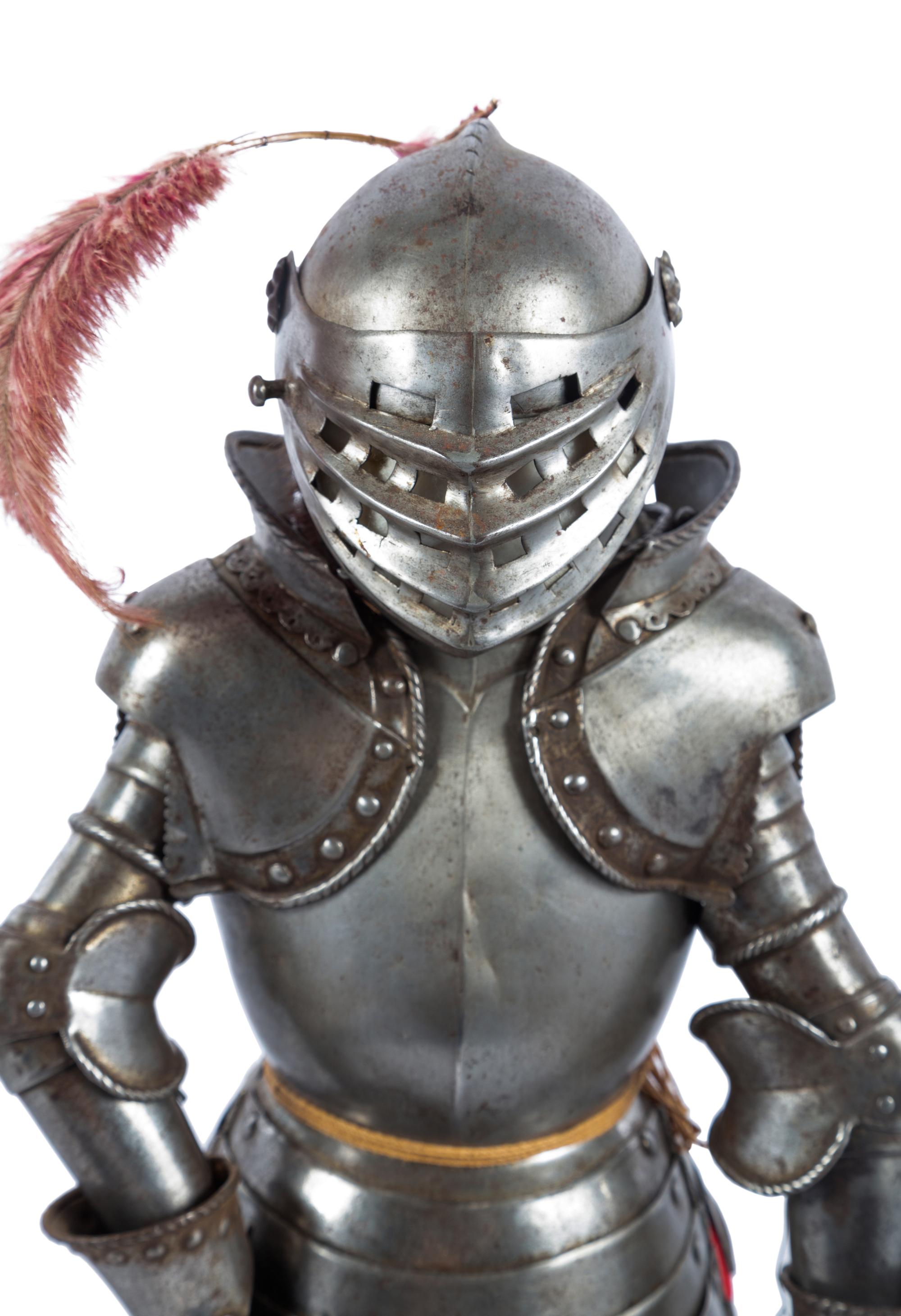 A Victorian Miniature Suit of Armor