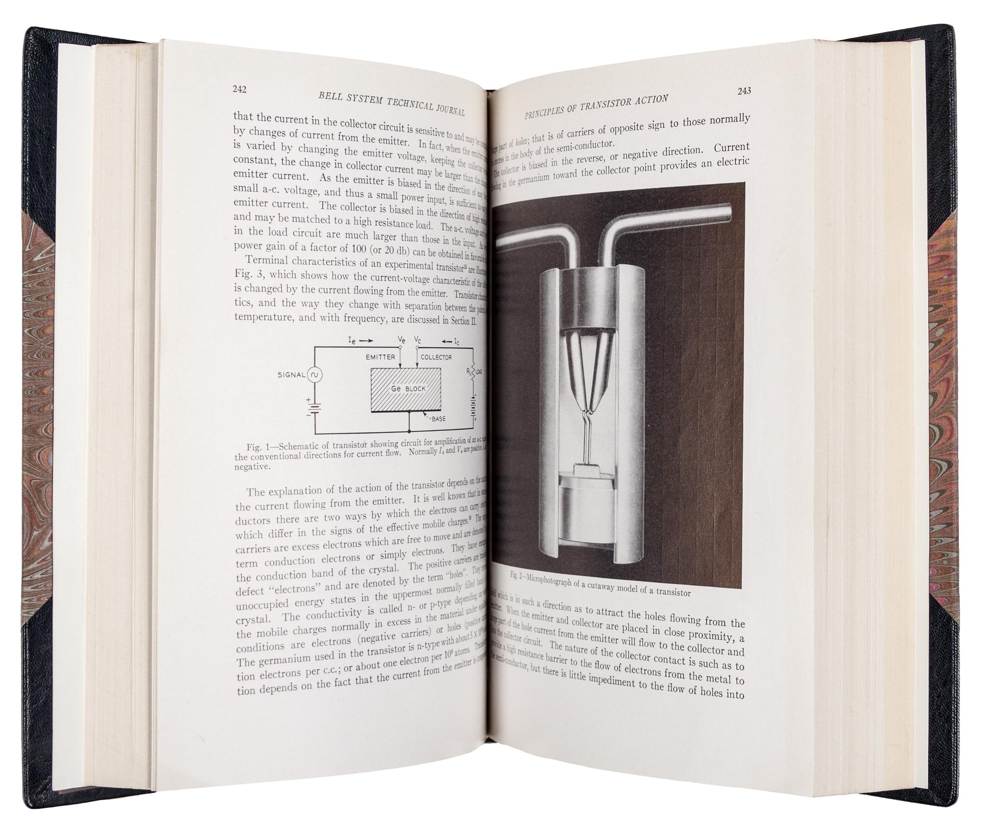 [TRANSITORS]. The Bell System Technical Journal , Vol. 28, Nos. 1-4. New York: American Telephone and Telegraph Company, January-October 1949.
