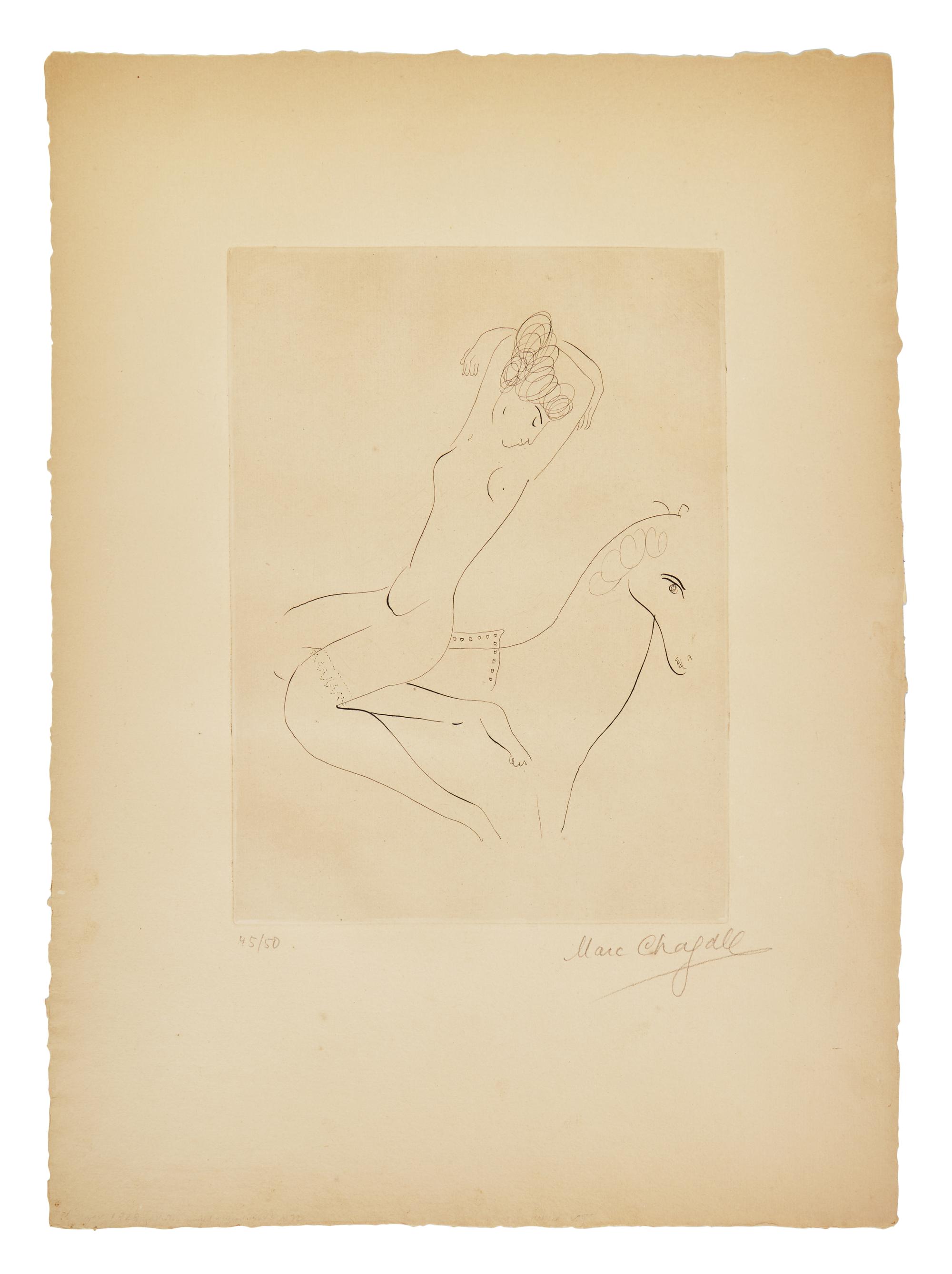 Marc Chagall (Belarusian/French, 1887-1985) — L'écuyère, ca. 1926