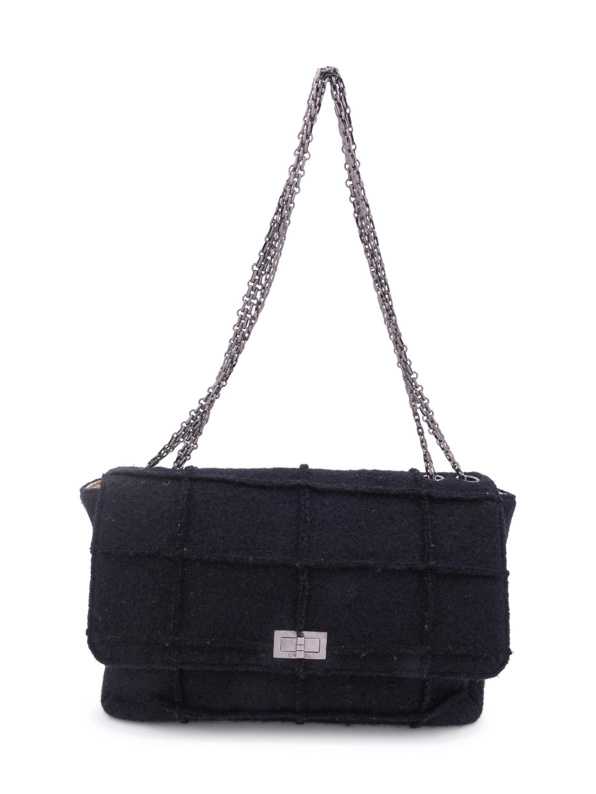 Chanel Wool Patch Bag, 1990s