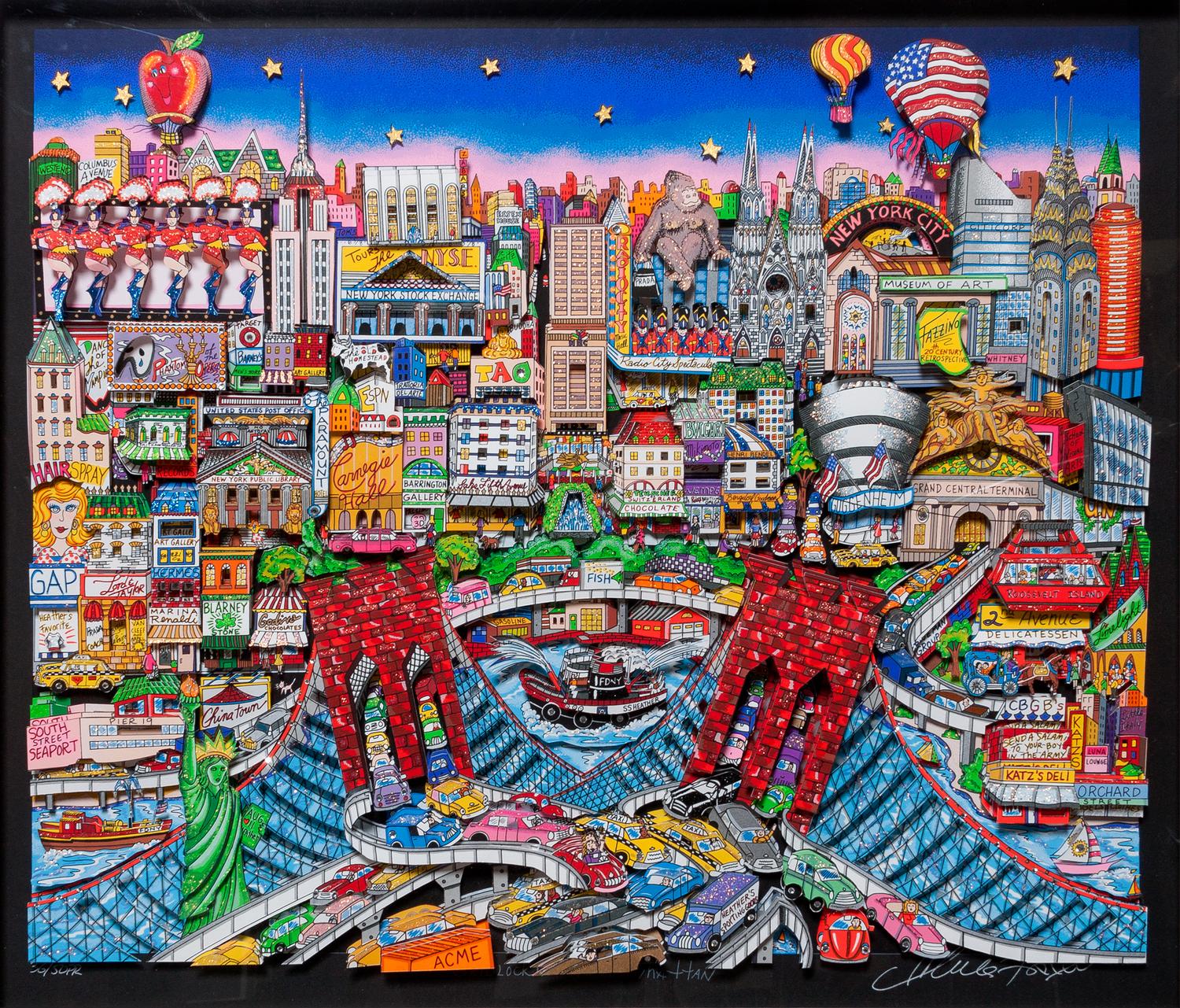Charles Fazzino, (American, b. 1955), Gridlock in Manhattan