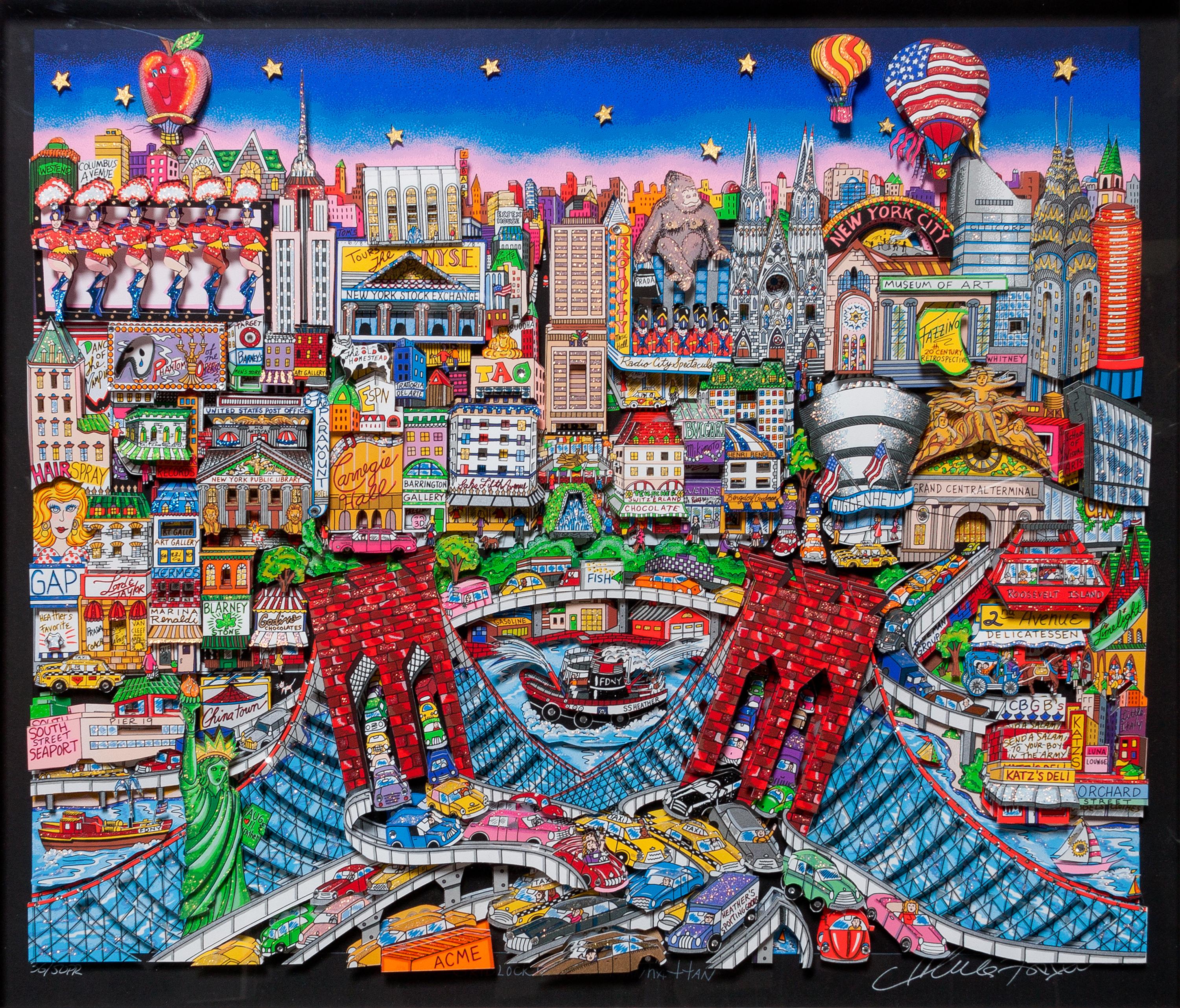 Charles Fazzino, (American, b. 1955), Gridlock in Manhattan