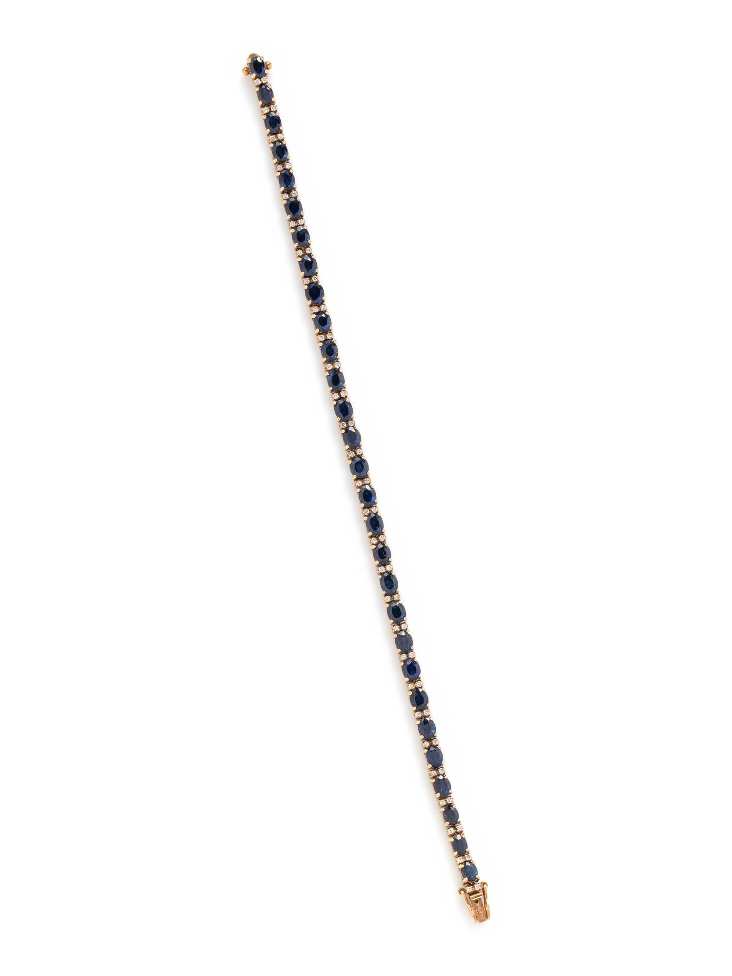 SAPPHIRE AND DIAMOND BRACELET