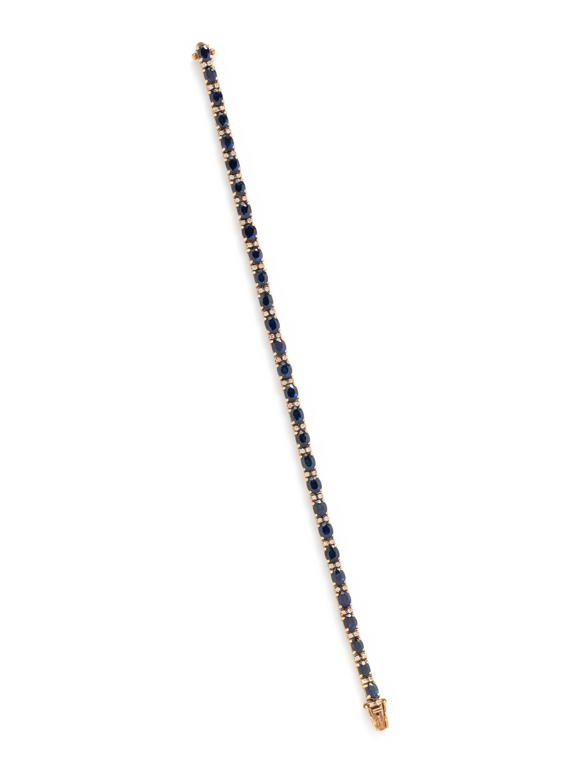 SAPPHIRE AND DIAMOND BRACELET