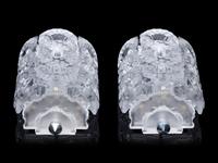 A Pair of Lalique Seville Wall Lights