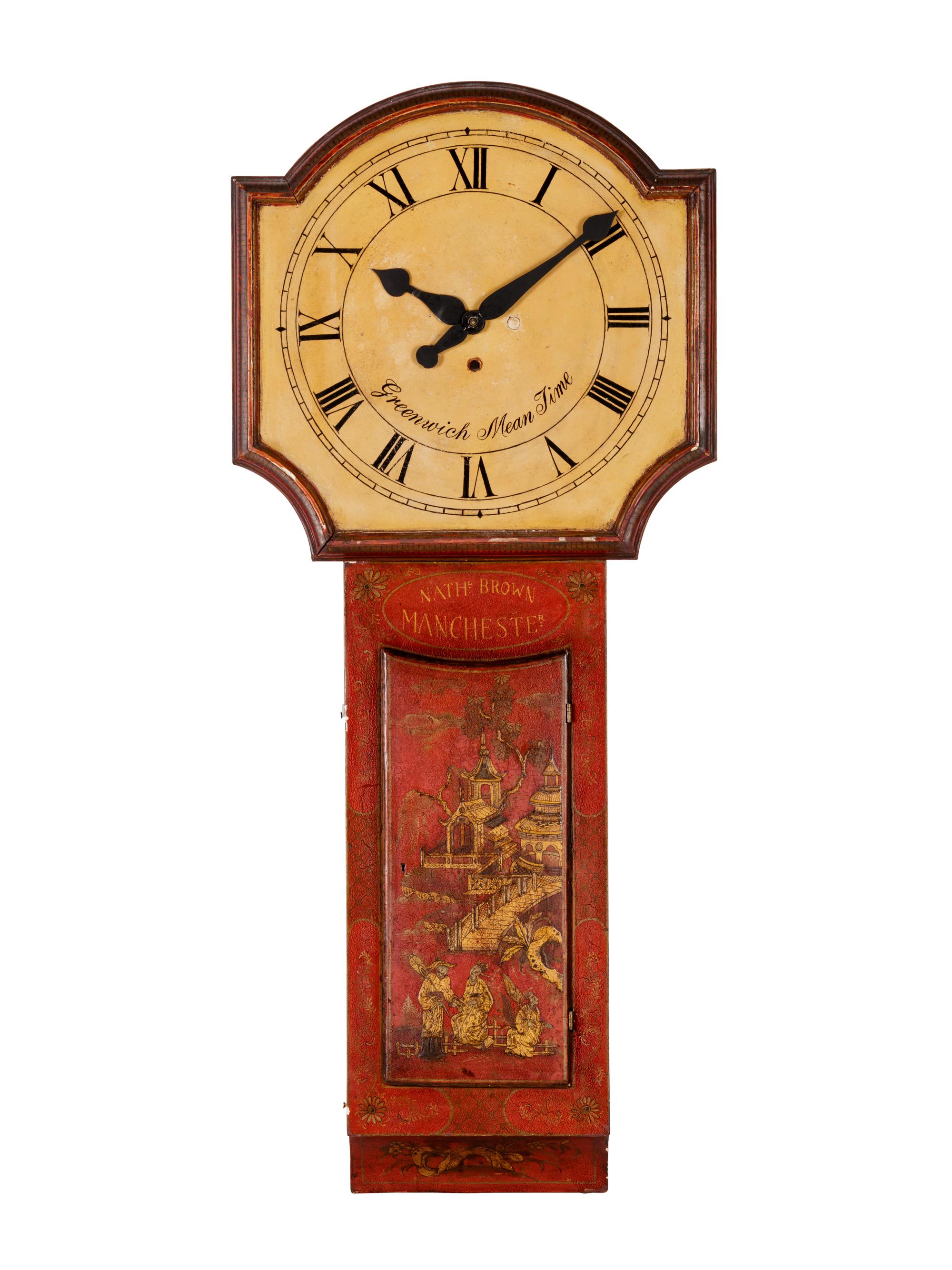 An English Painted Tavern Clock