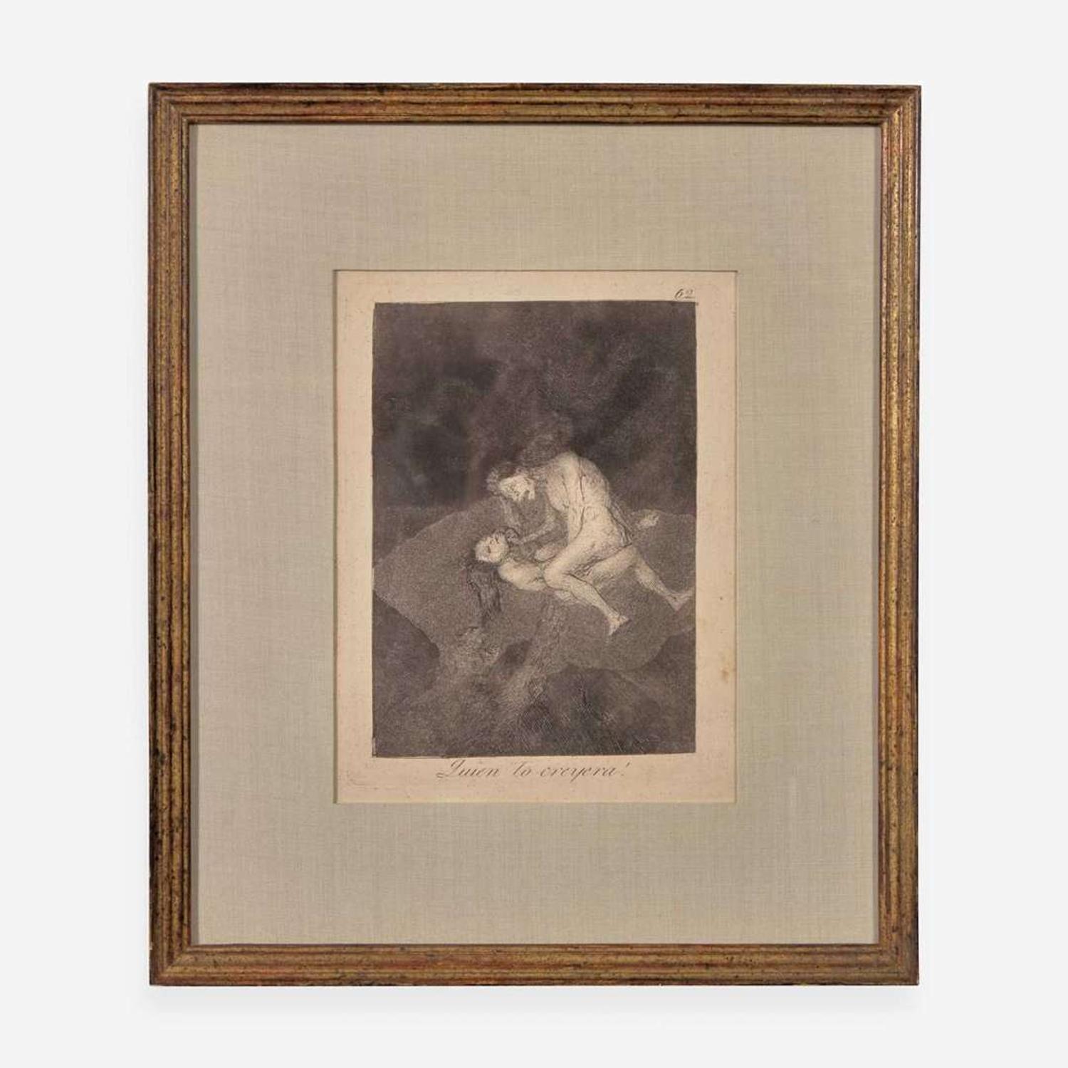Francisco Goya (Spanish, 1746–1828) Porque Esconderlos from 'Los Caprichos' (Plate 30); together with three Companion Pieces from 'Los Caprichos'