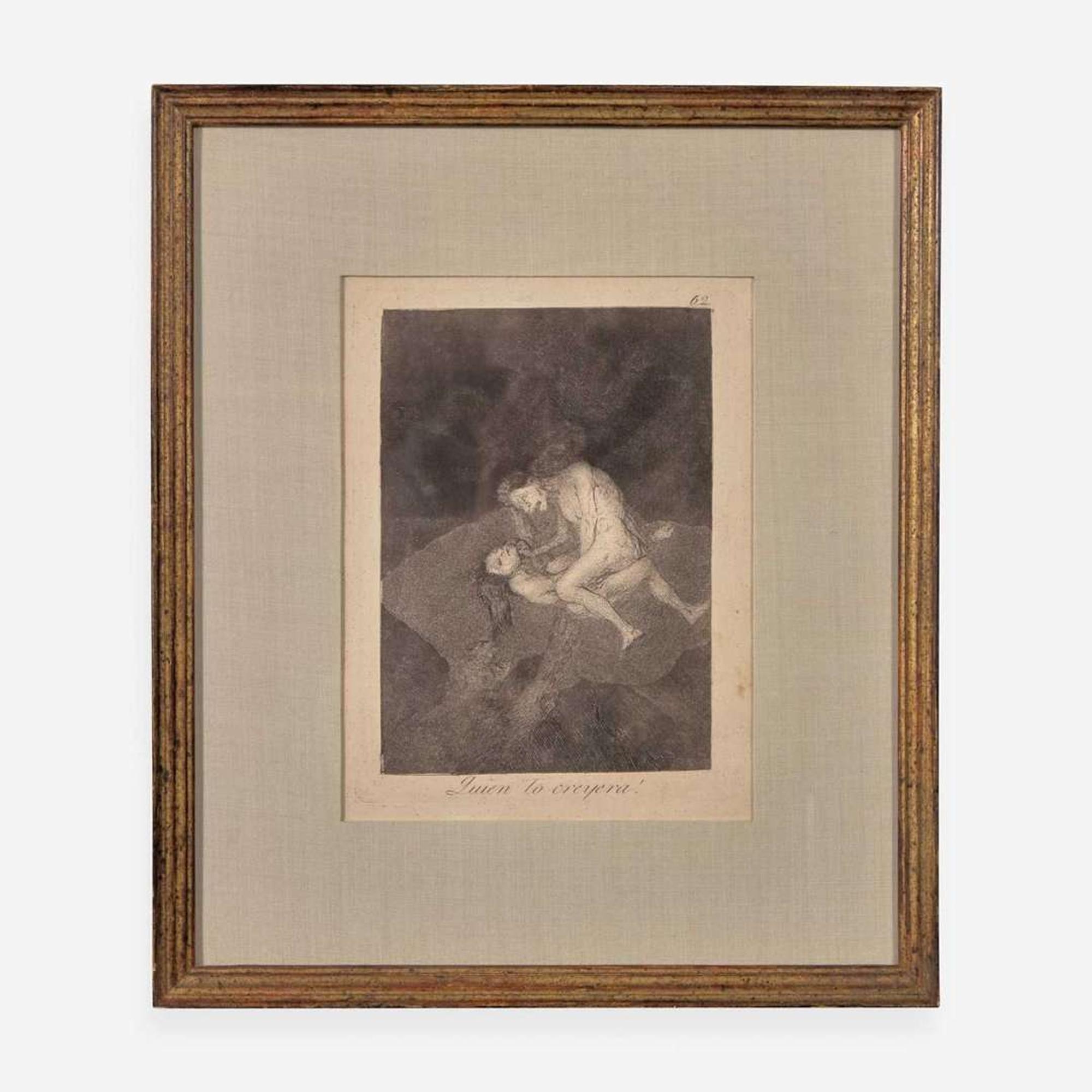 Francisco Goya (Spanish, 1746–1828) Porque Esconderlos from 'Los Caprichos' (Plate 30); together with three Companion Pieces from 'Los Caprichos'