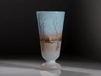 Dutch Winter Scene Vase
