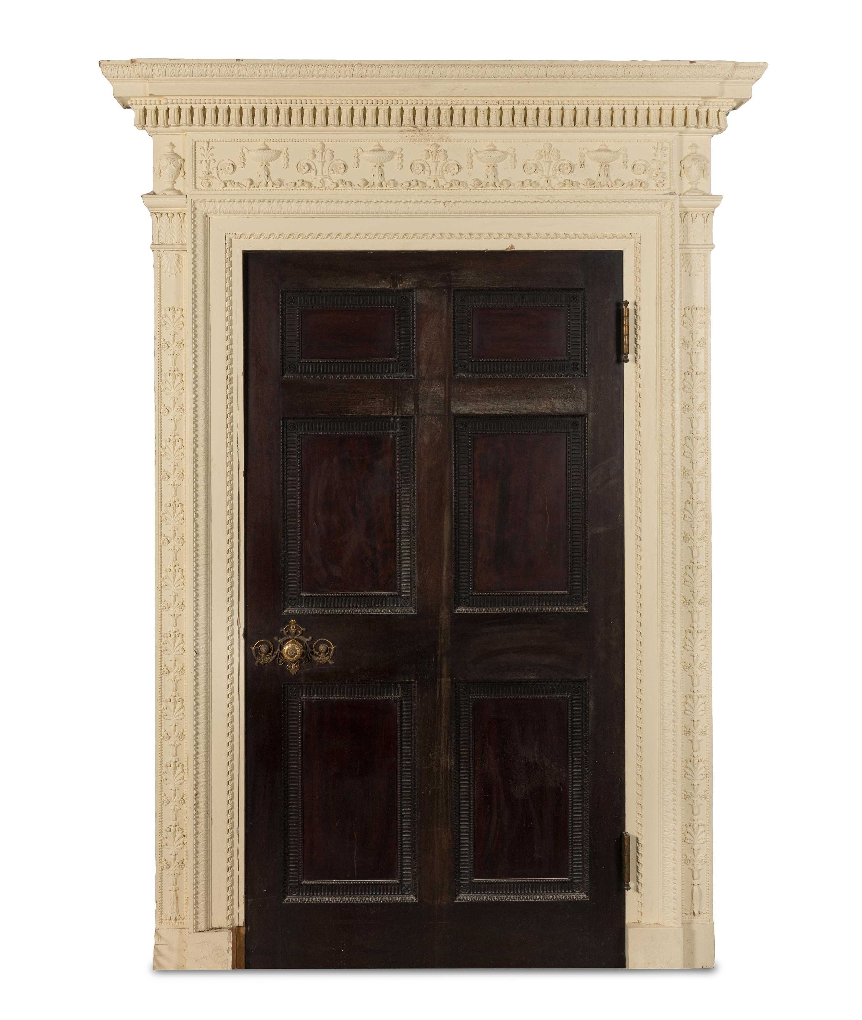 A George III Mahogany Door