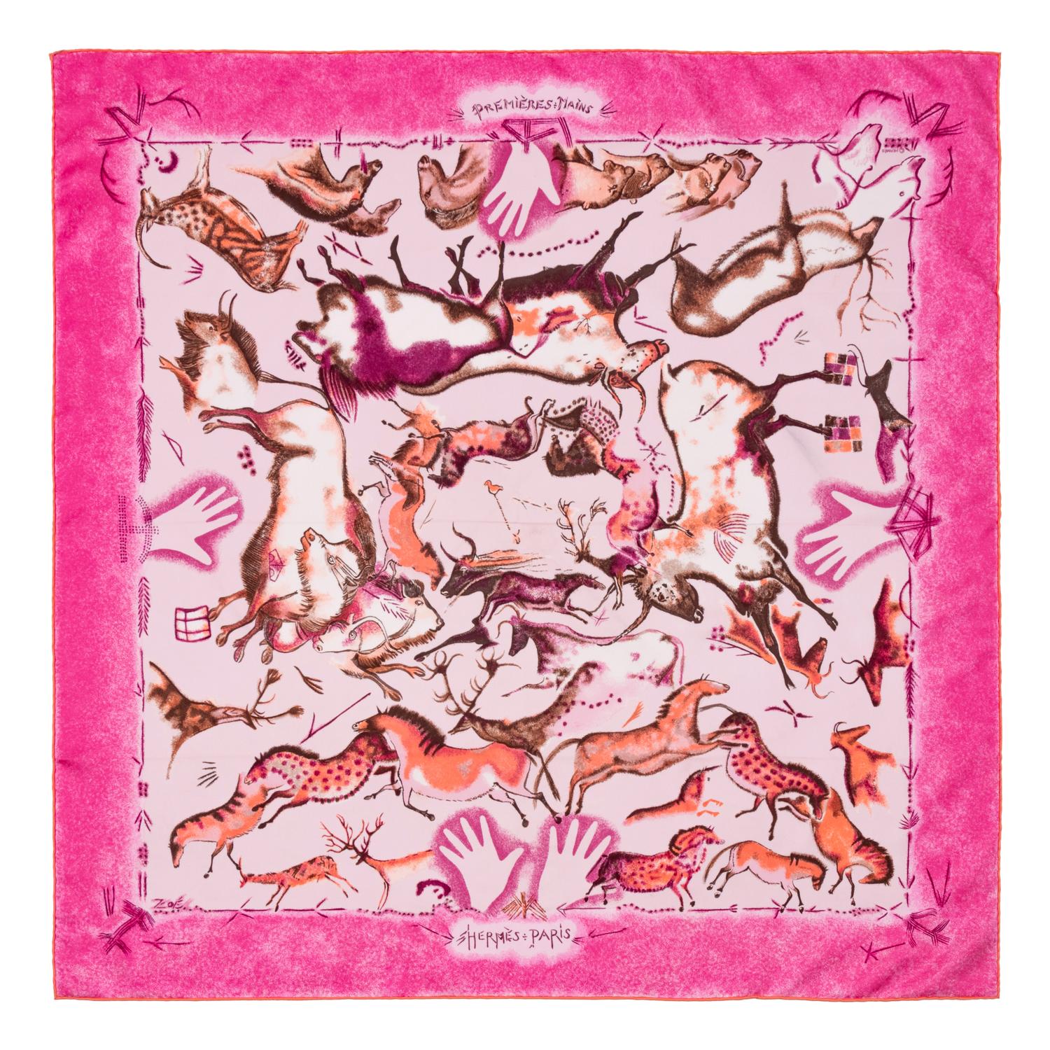 Two Hermès 90cm Silk Scarf, Carré