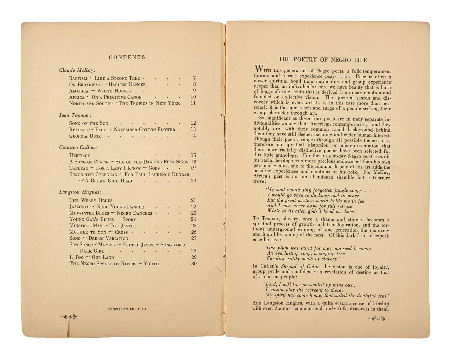[POETRY]. 2 titles, incl.: BROWN, Sterling. Negro Poetry and Drama . Washington, DC: The Associates in Negro Folk Education, 1937.