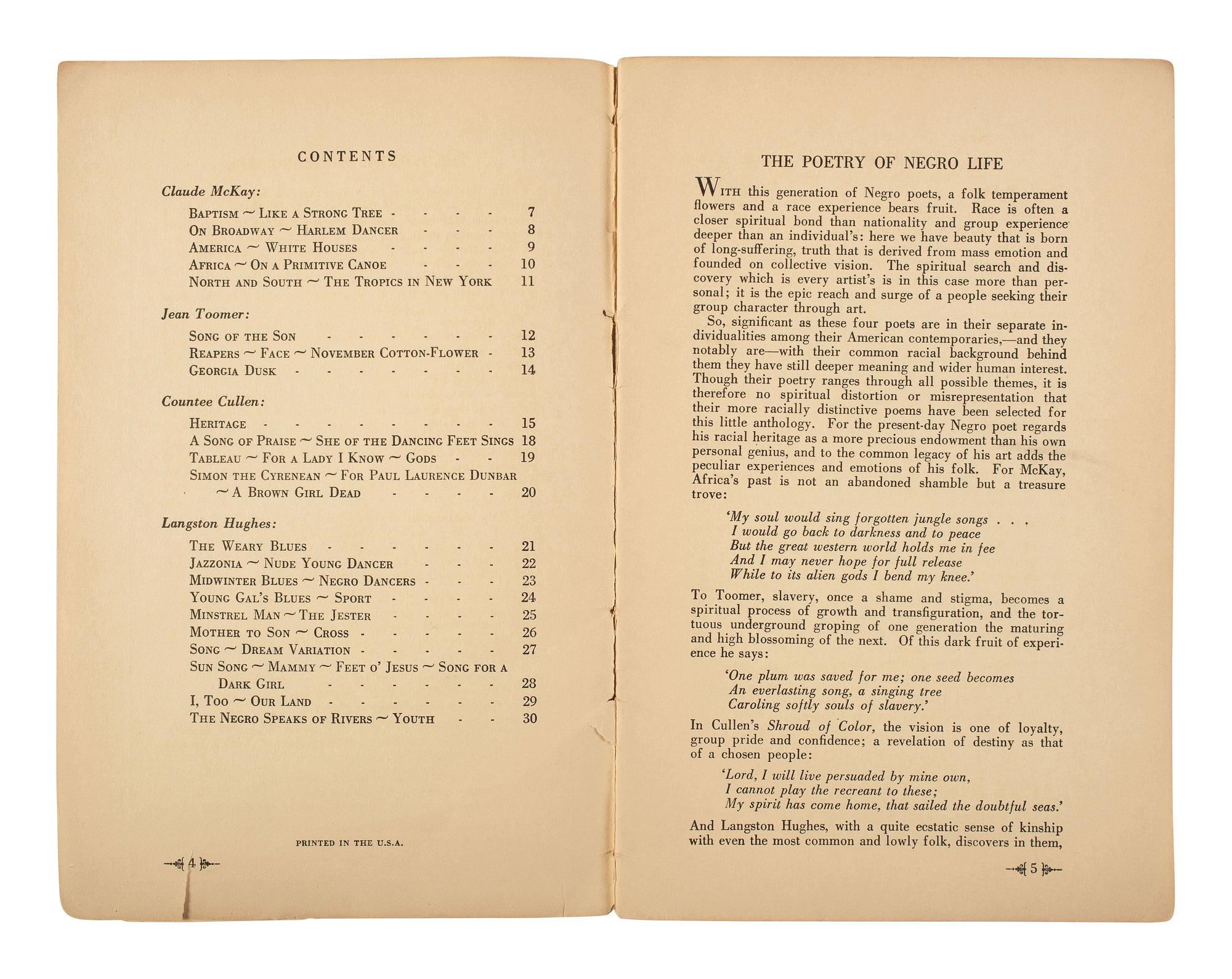 [POETRY]. 2 titles, incl.: BROWN, Sterling. Negro Poetry and Drama . Washington, DC: The Associates in Negro Folk Education, 1937.