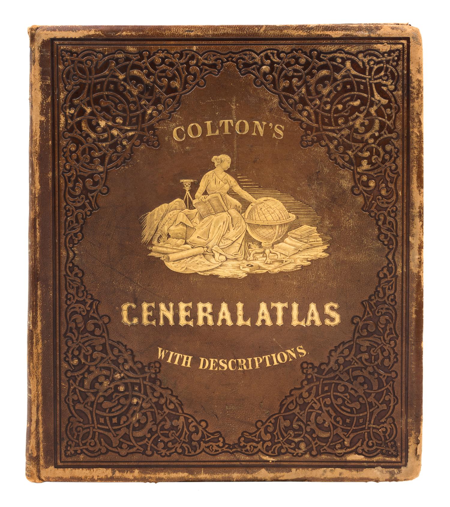 COLTON, Joseph Hutchins (1800-1893). Colton's General Atlas.. New York: J.H. Colton, 1861.