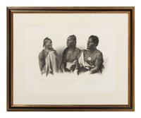 BODMER, Karl (1809-1893). ACKERMAN & Co., publisher. Missouri Indian, Oto Indian, Chief of the Puncas .