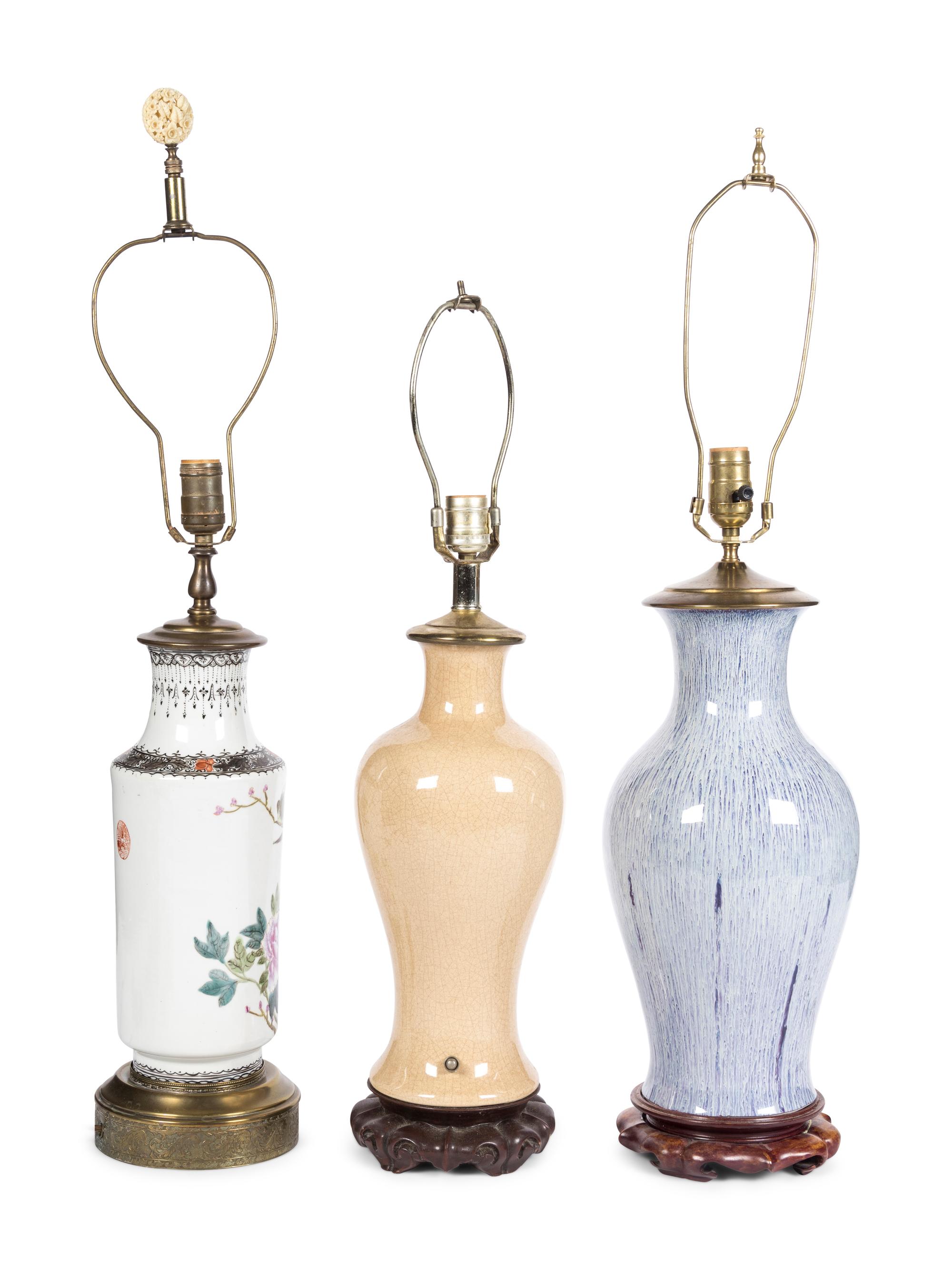 Three Chinese Porcelain Vases