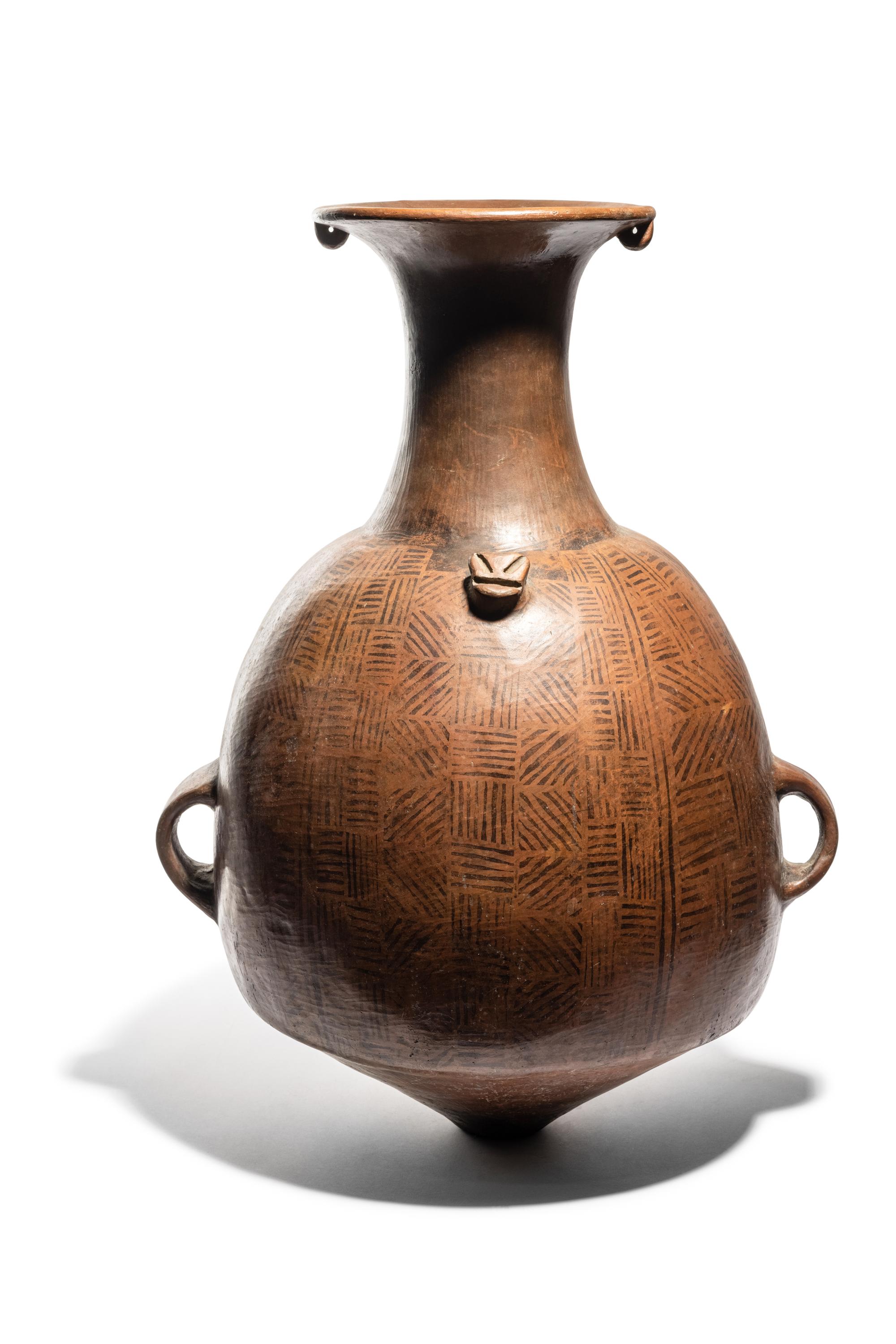 An Inca Redware Aryballos