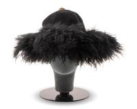 12 Assorted Hats and a Pair of Feathered Cuffs, 1970-2000s