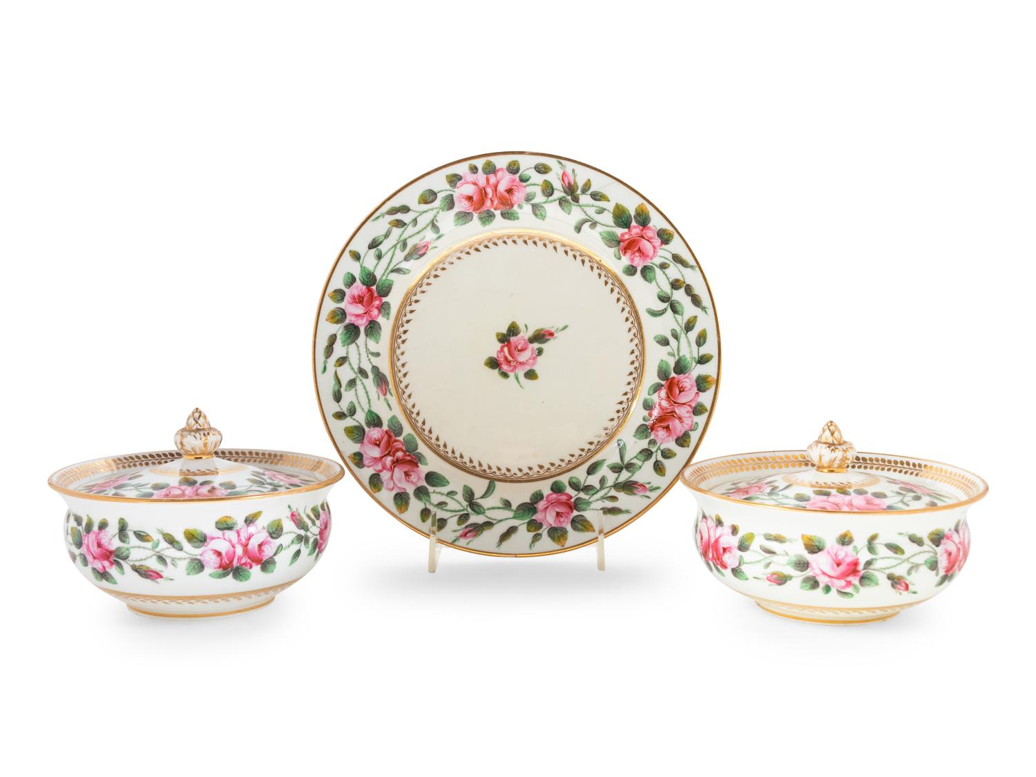 A Pair of Coalport Covered Serving Dishes