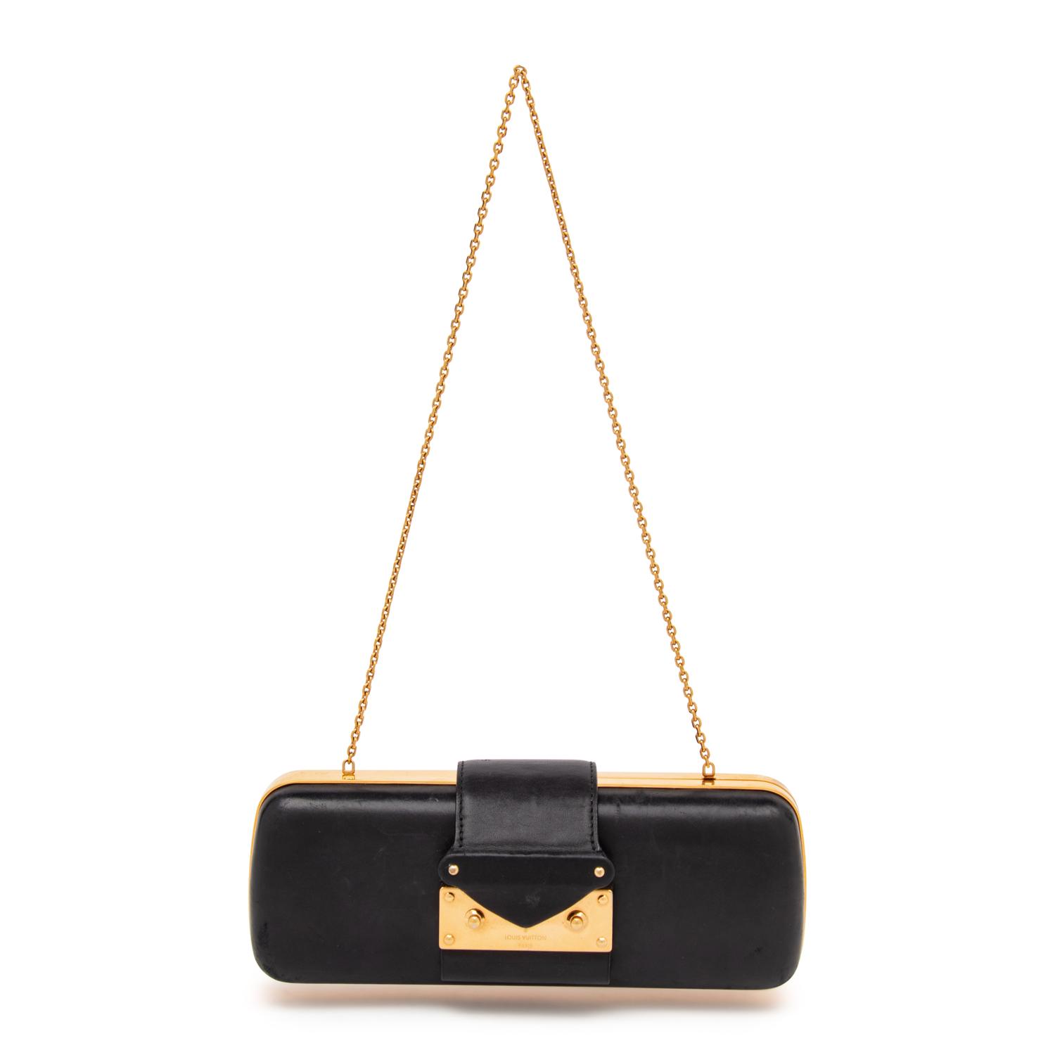 Louis Vuitton, Minaudiere Tresor Leather Clutch