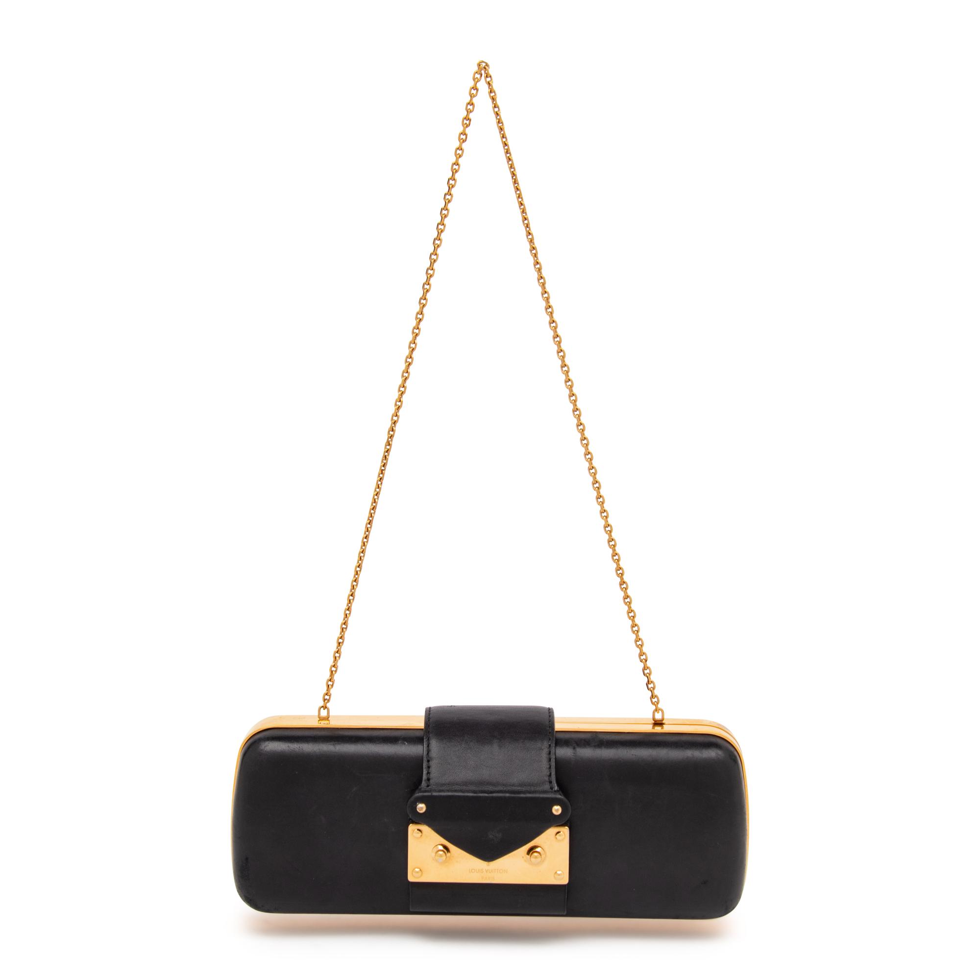 Louis Vuitton, Minaudiere Tresor Leather Clutch