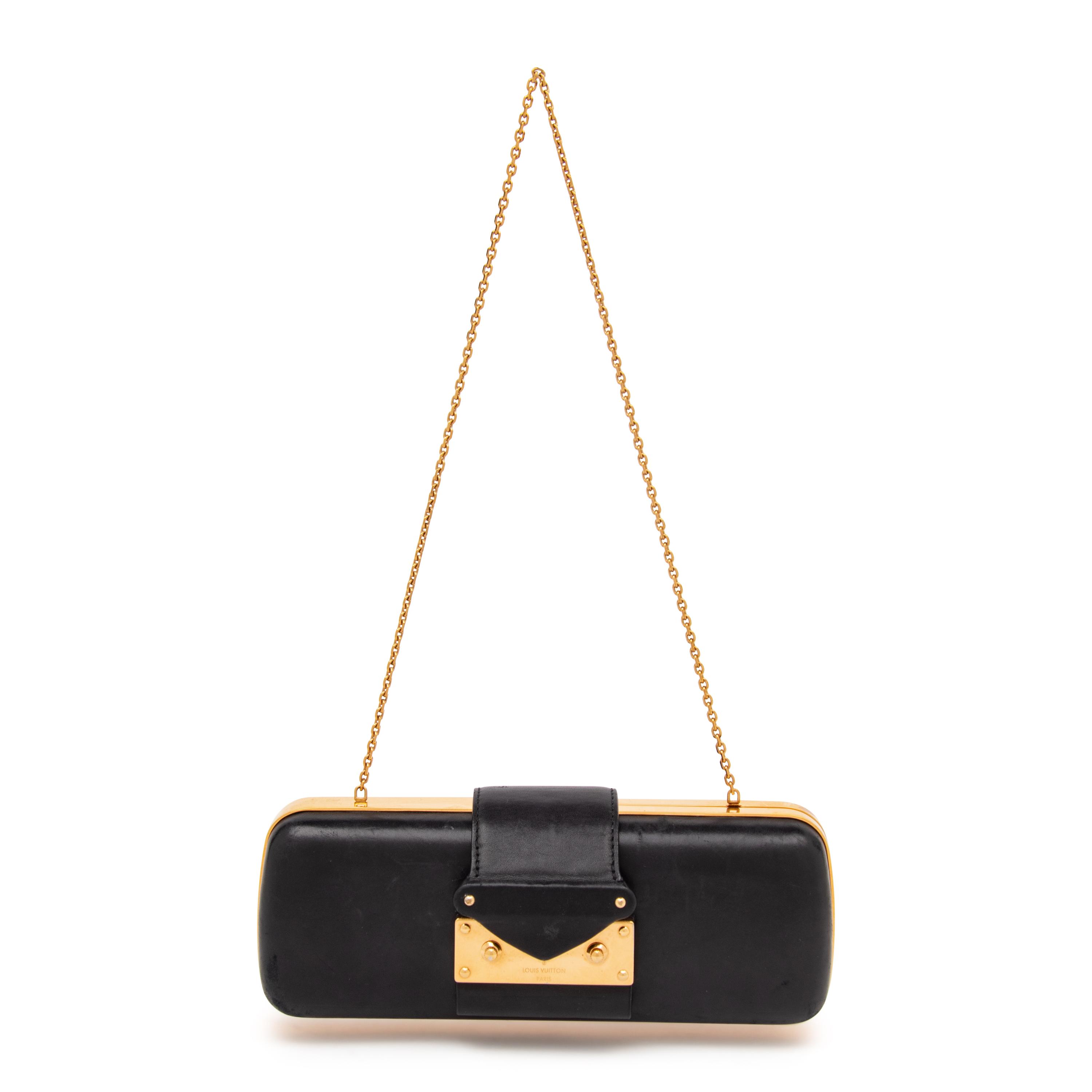 Louis Vuitton, Minaudiere Tresor Leather Clutch