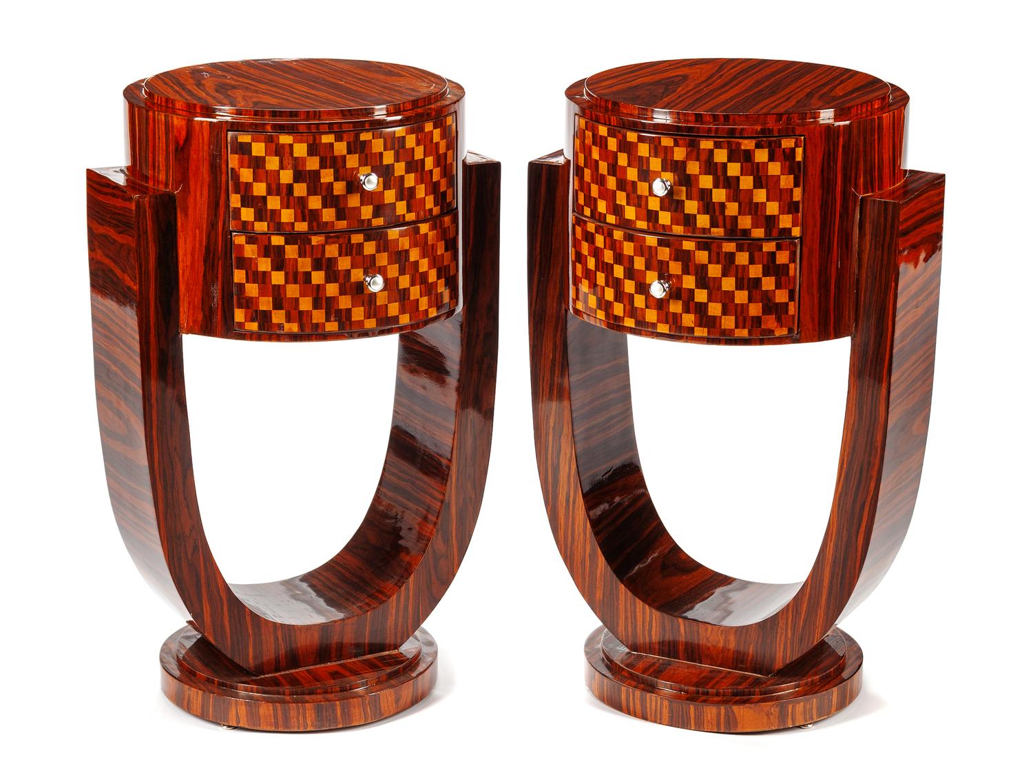A Pair of Art Deco Style Side Tables