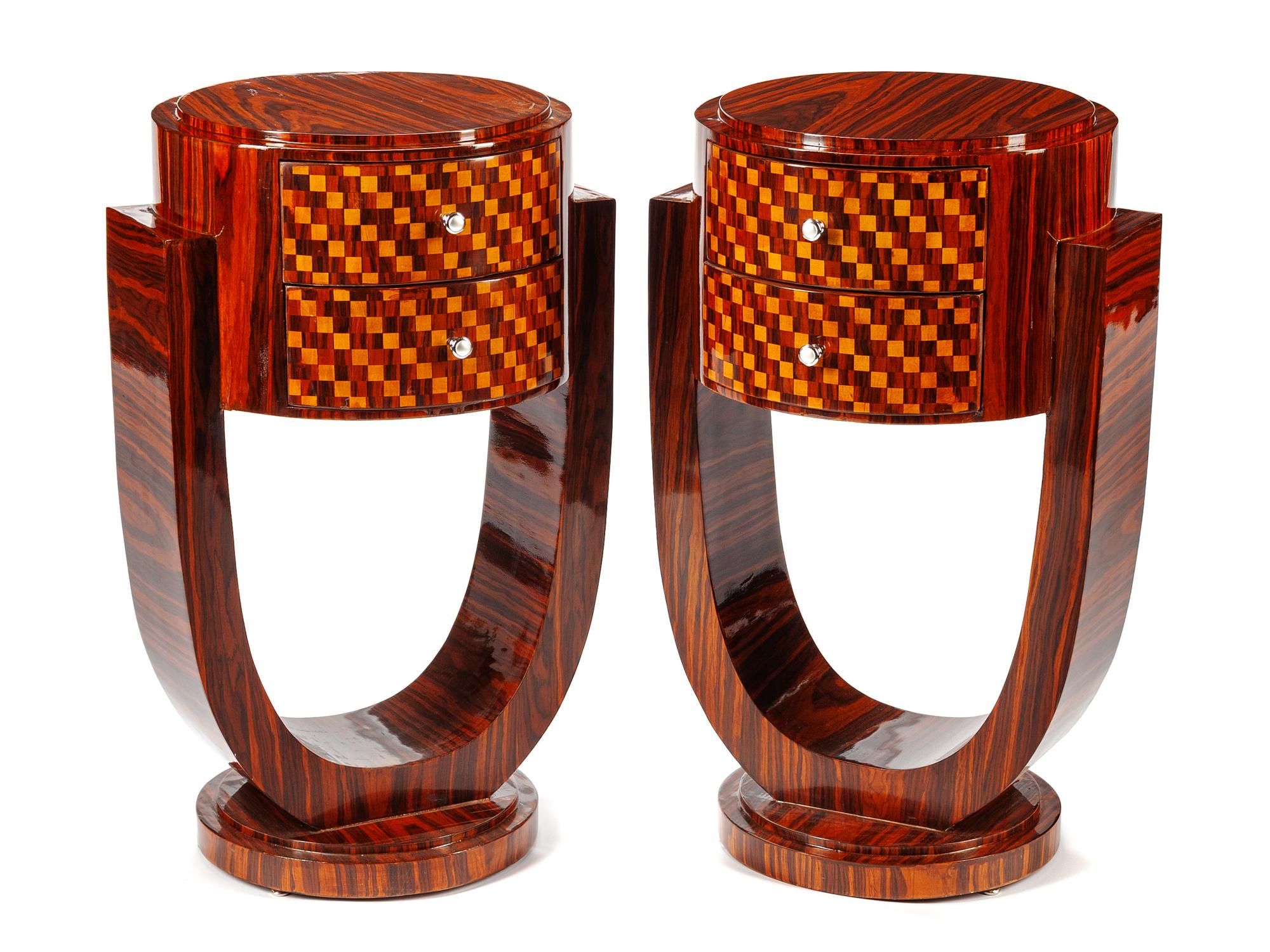 A Pair of Art Deco Style Side Tables