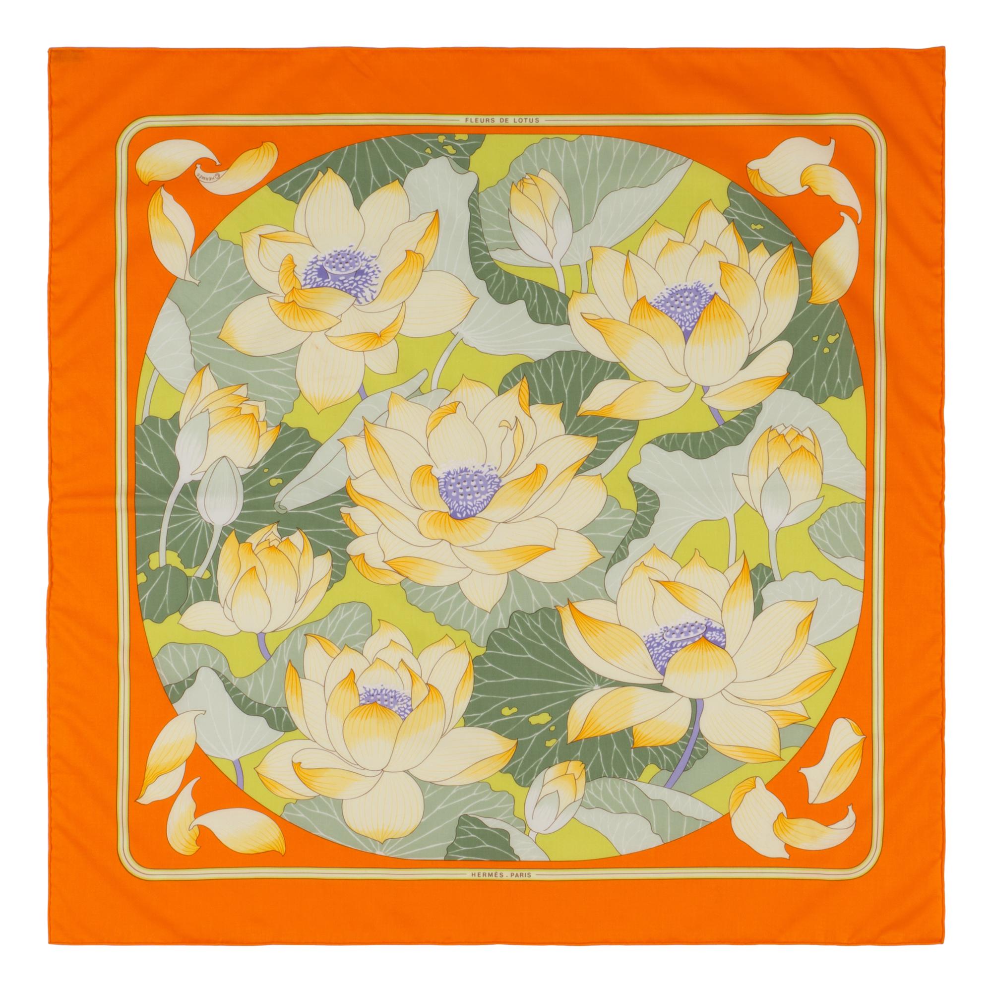Group of Seven Designer Scarves by Hermès, Gucci, and Celine