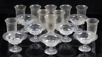 A Collection of Glass Stemware Height of first 4 1/2 inches. — 19TH/20TH CENTURY