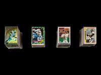A Large Collection of Assorted 1960s-90s Hall of Fame Football Cards