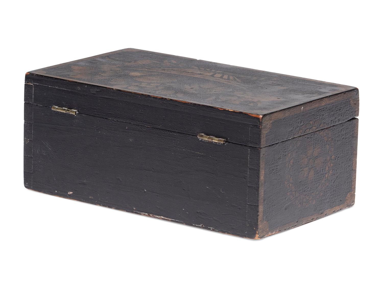 Two Paint-Decorated Boxes