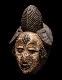 Two Punu Wood Masks