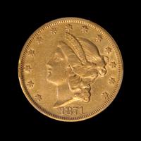 A United States 1871 Liberty Head $20 Gold Coin