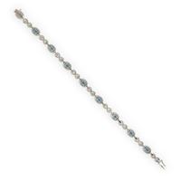 Simon G., White Gold, Diamond and Aquamarine Bracelet