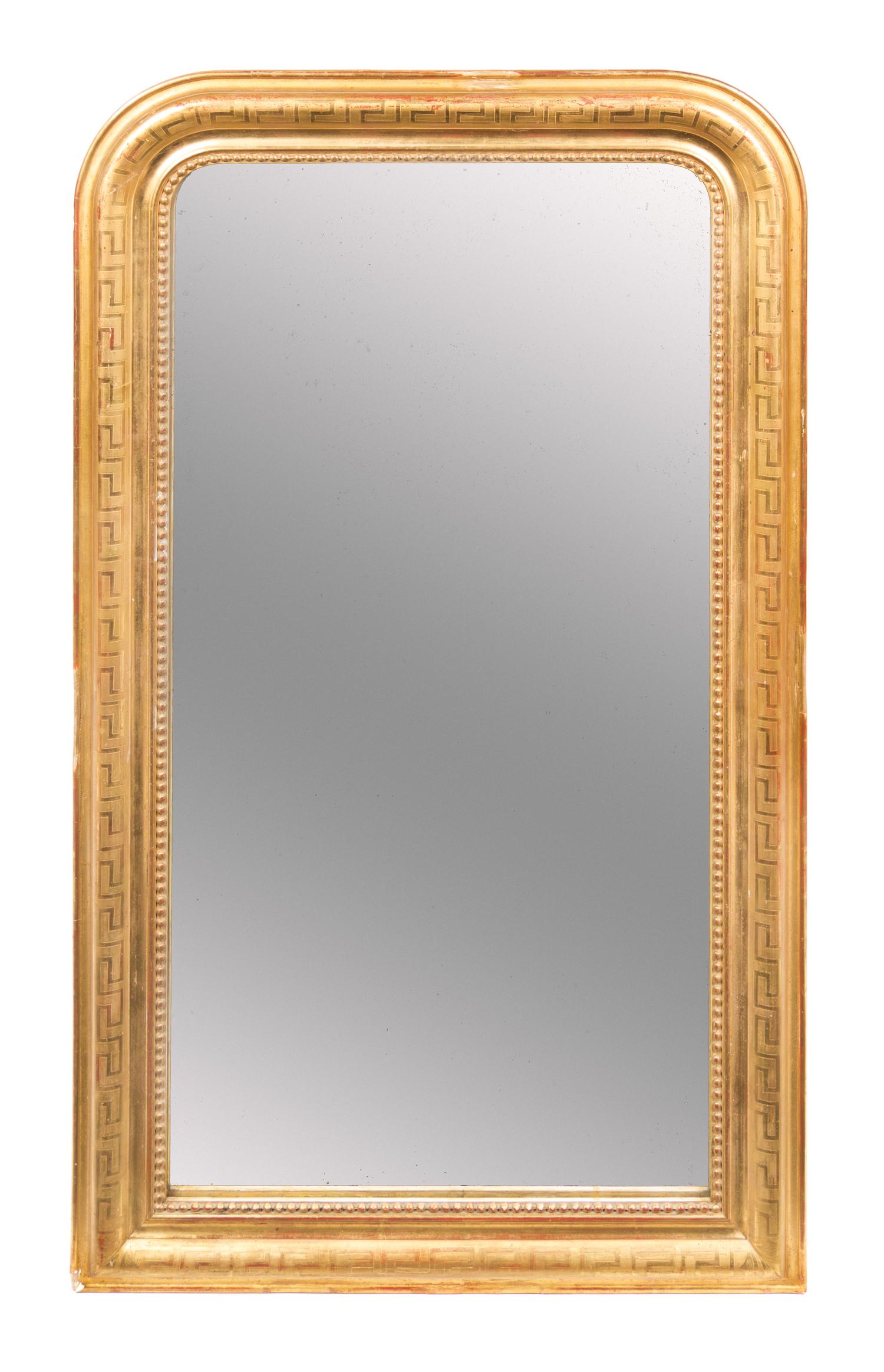 A Louis Philippe Giltwood Mirror Height 40 x width 28 inches. — MID-19TH CENTURY
