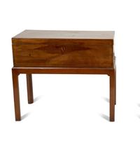 An English Lap Desk on Later Stand — 19TH CENTURY