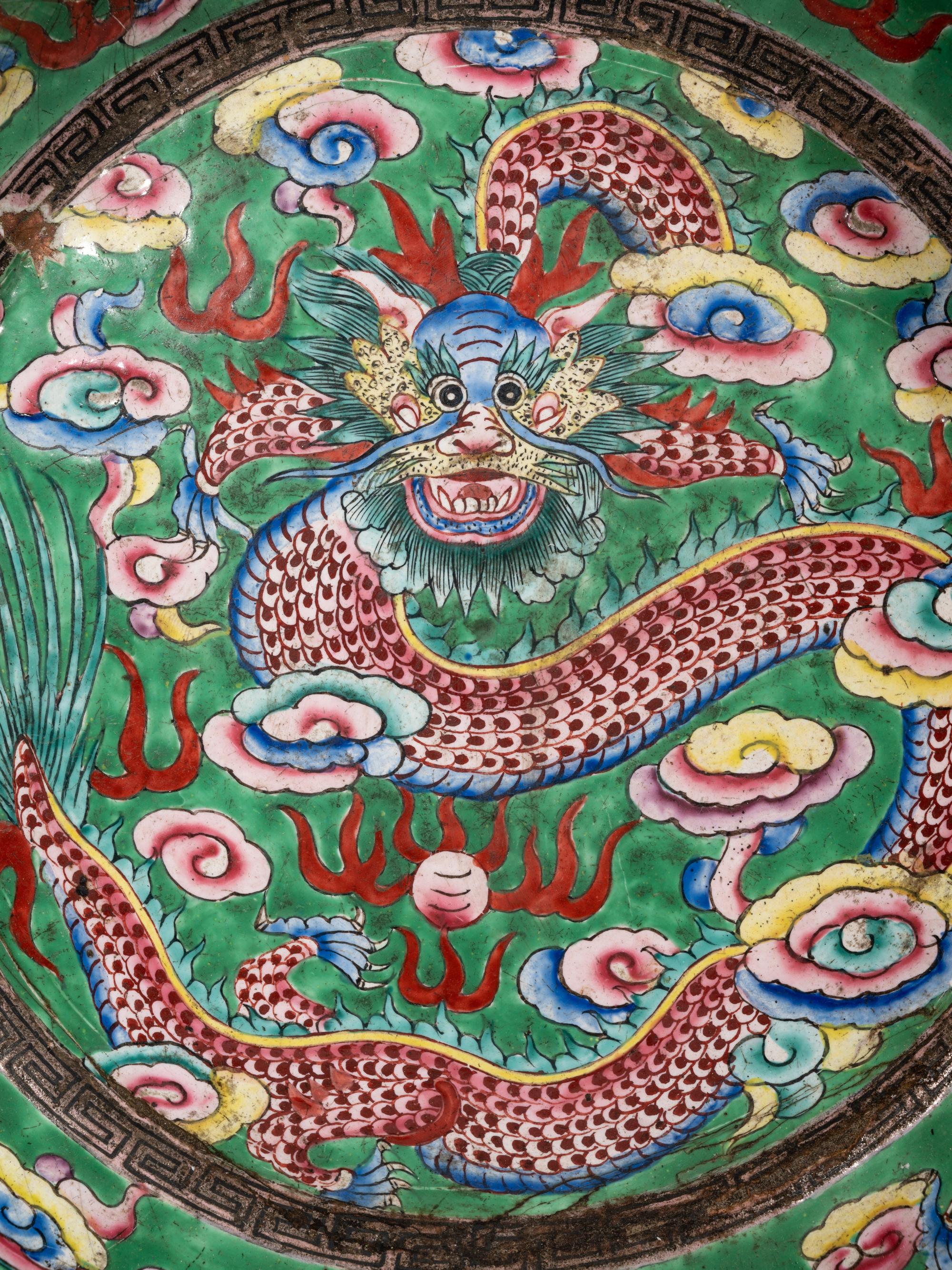 Three Chinese Canton Enamel on Copper Articles