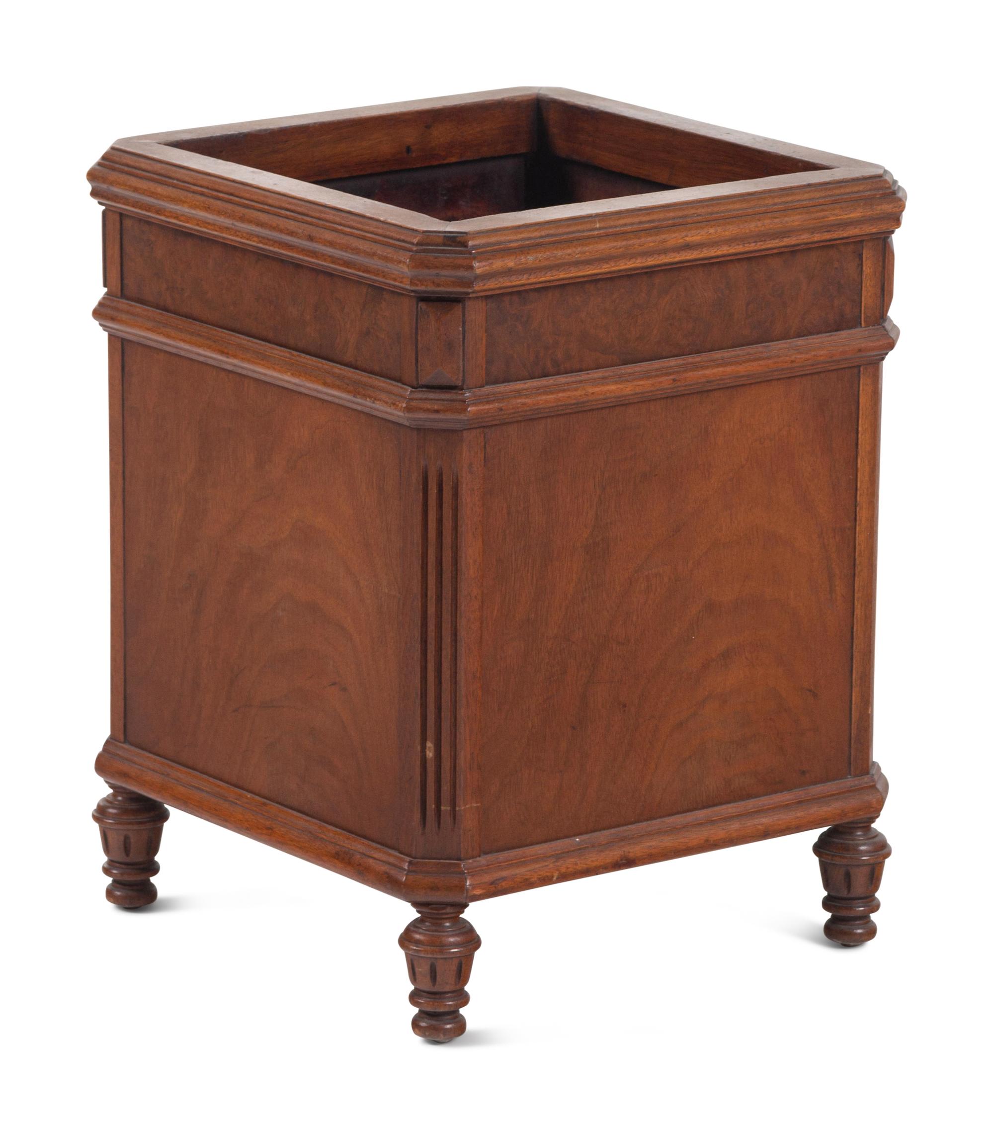 A Georgian Style Walnut Jardinière