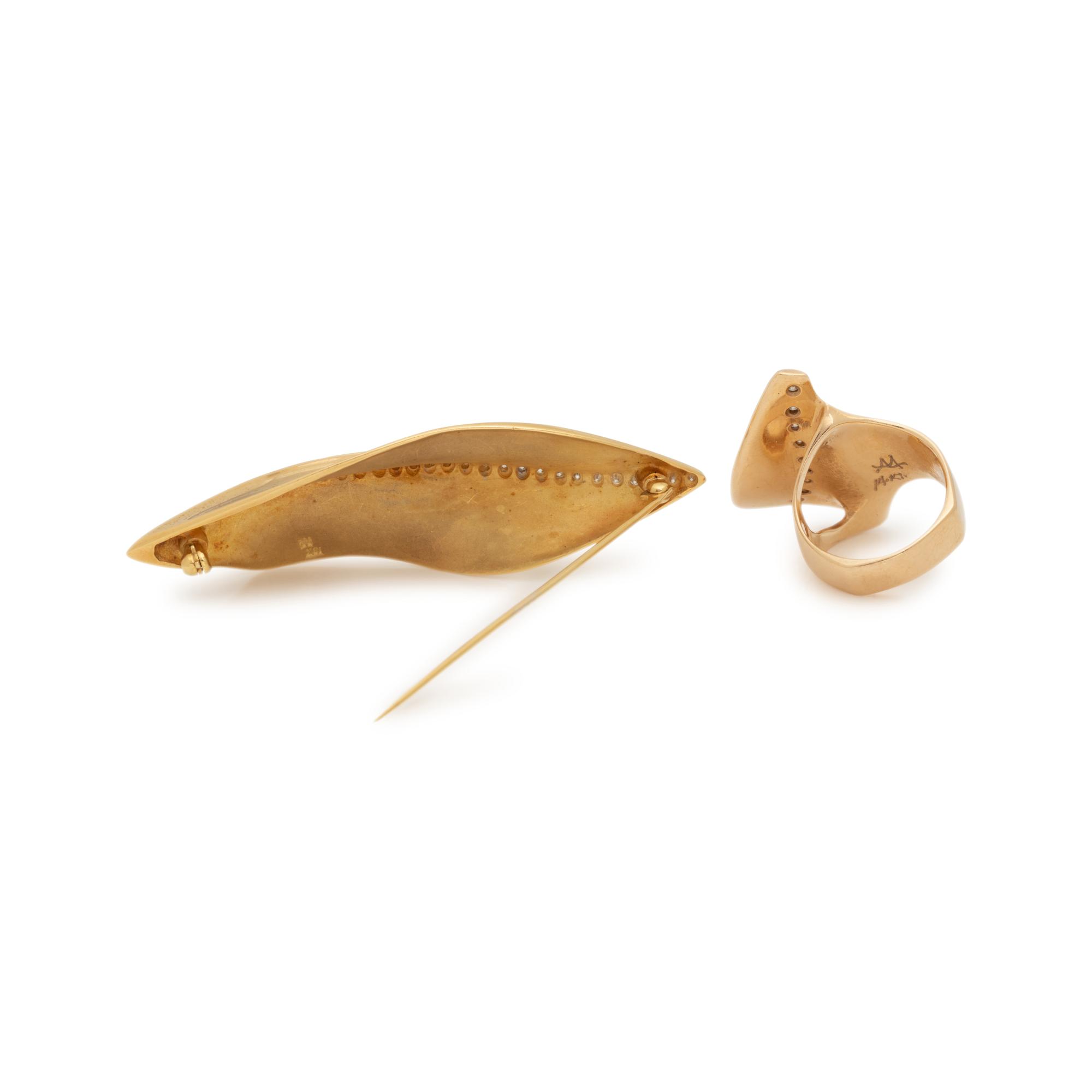 COLLECTION OF YELLOW GOLD AND DIAMOND JEWELRY
