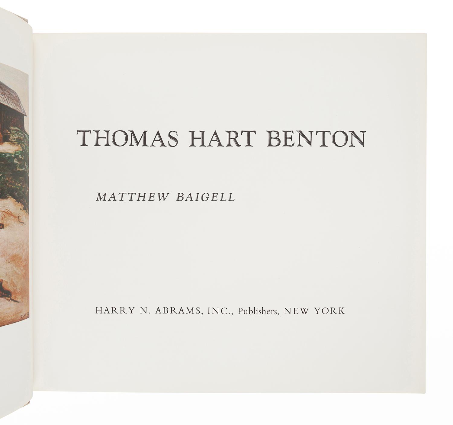 [BENTON, Thomas Hart (1889-1975)]. BAIGELL, Matthew. Thomas Hart Benton. New York: Harry N. Abrams, Inc., 1973.