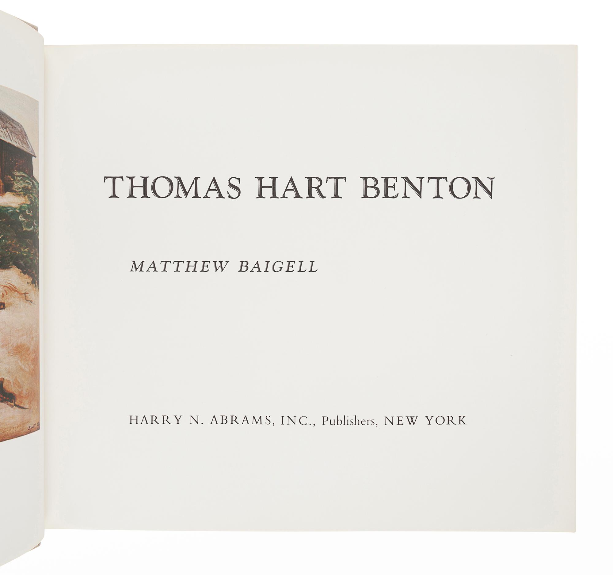 [BENTON, Thomas Hart (1889-1975)]. BAIGELL, Matthew. Thomas Hart Benton. New York: Harry N. Abrams, Inc., 1973.