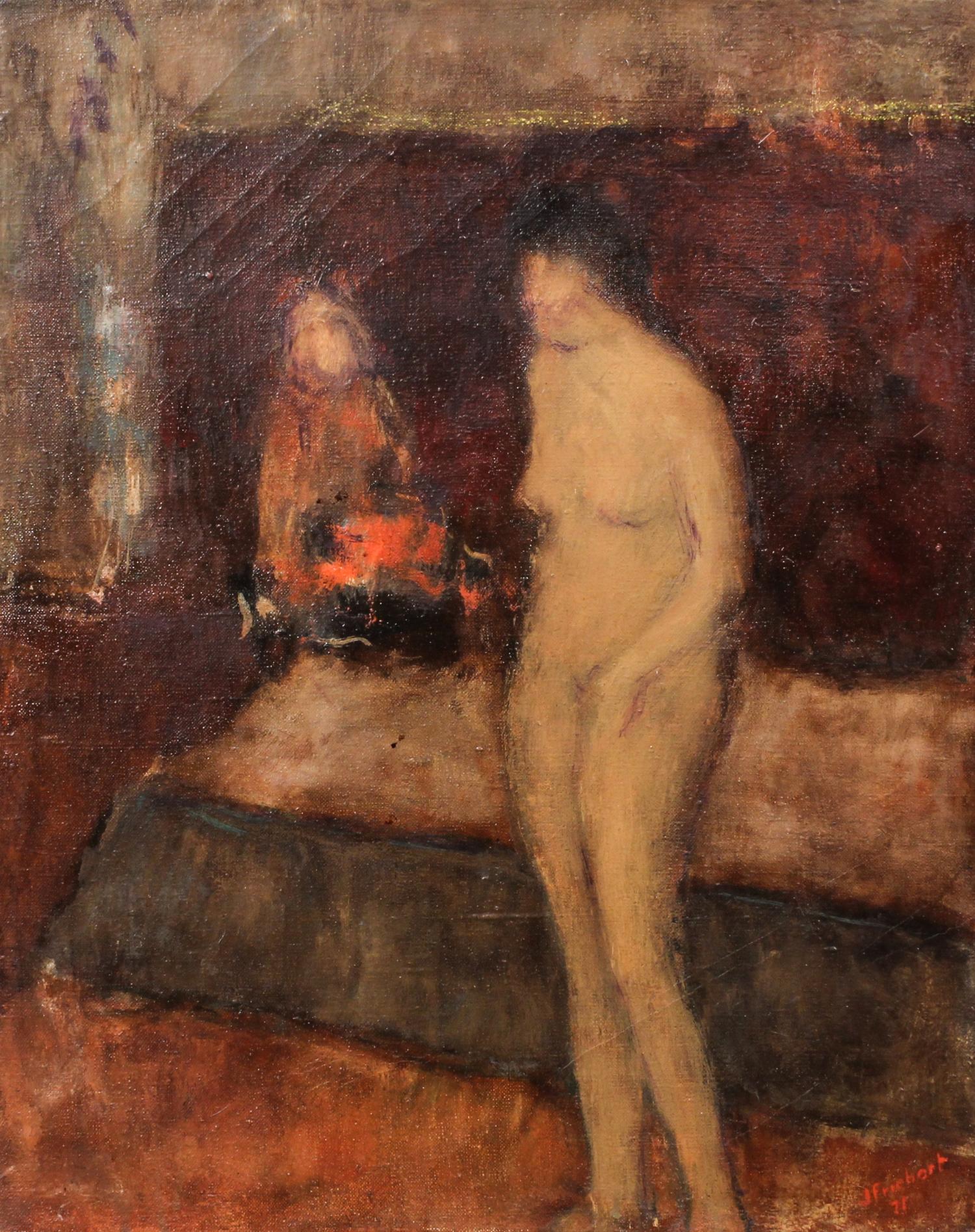 Joseph Friebert, (American, 1908-2002), Nude Woman Standing, 1971