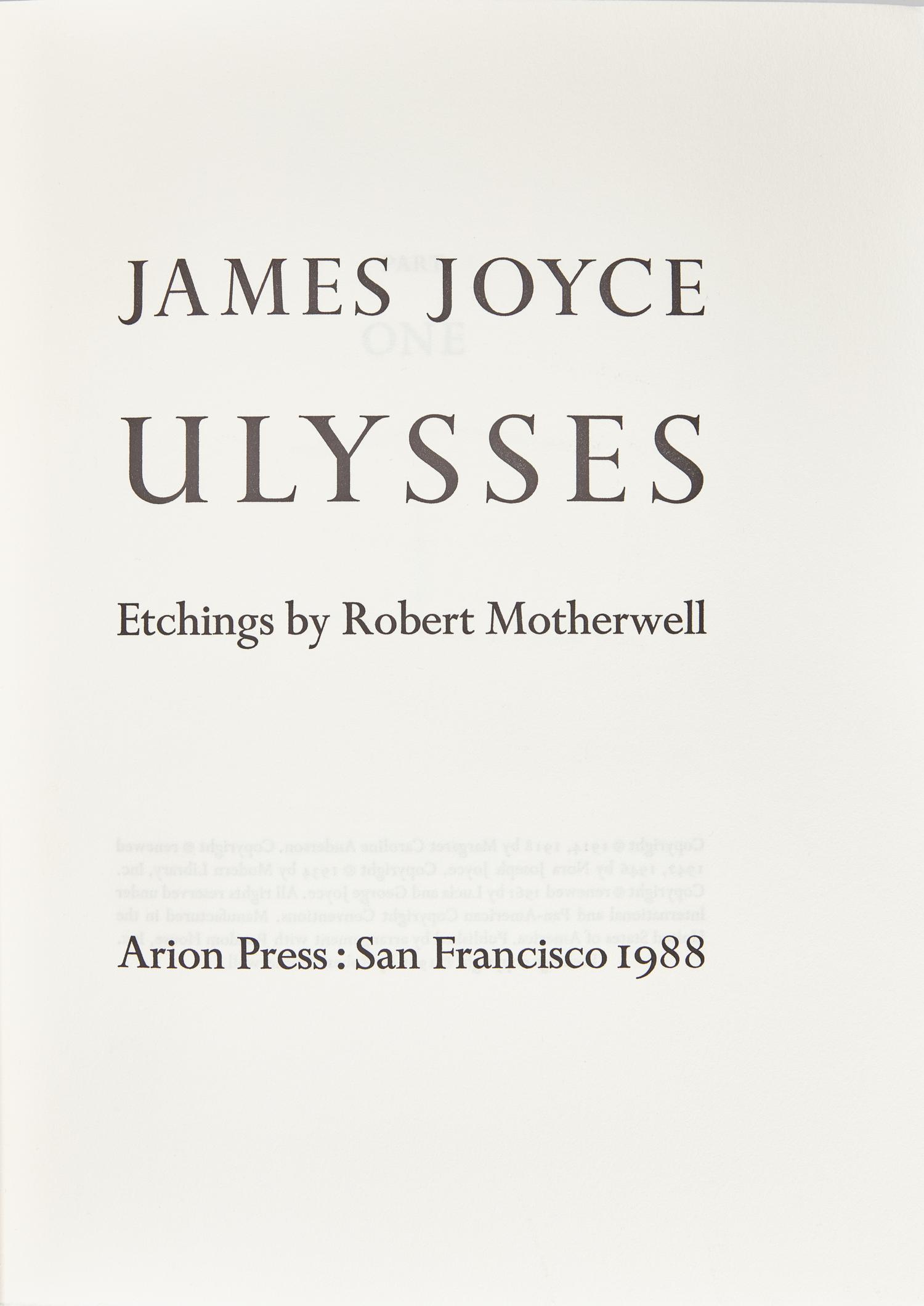 [Private Press] [Arion Press] Joyce, James. Ulysses