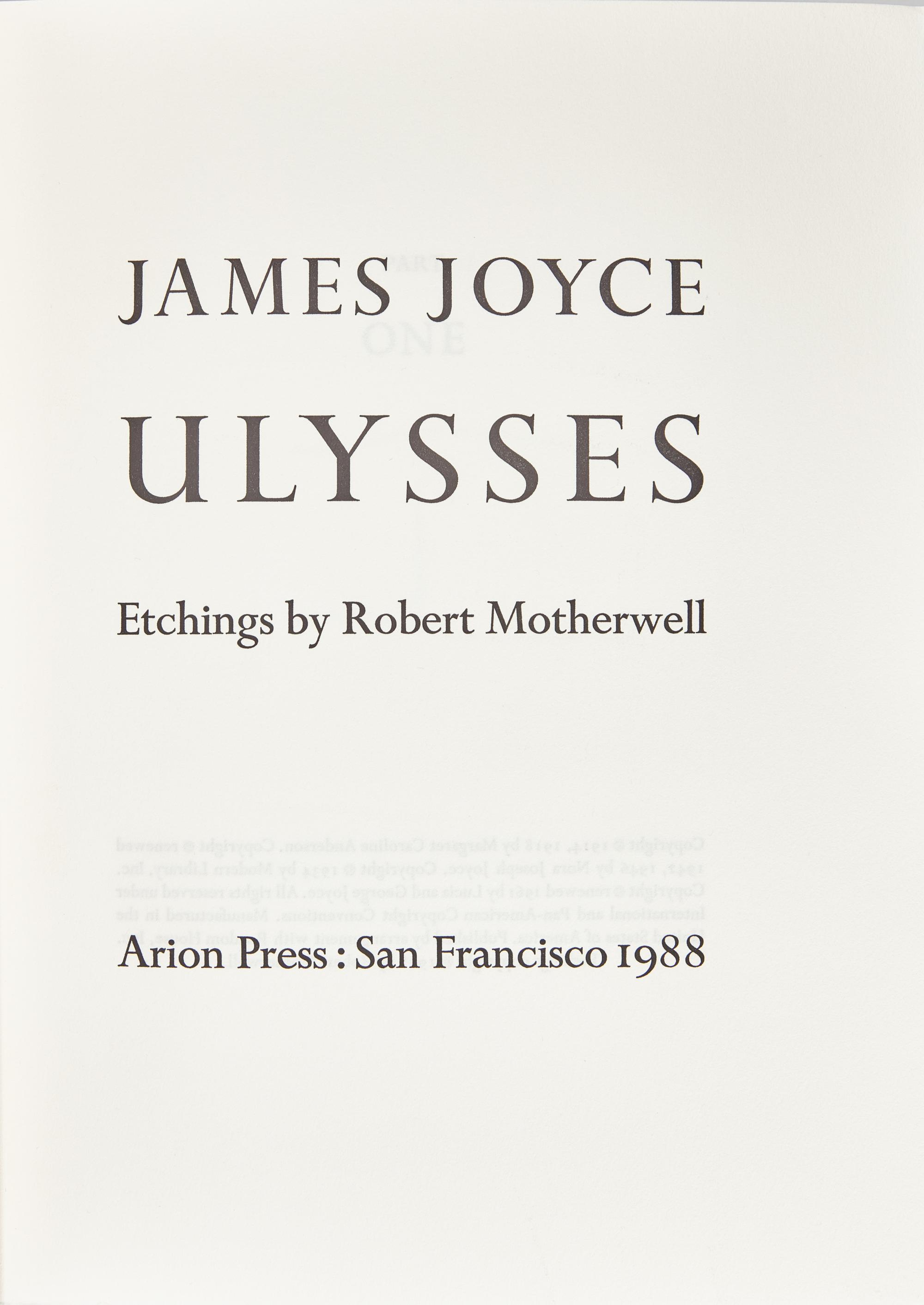 [Private Press] [Arion Press] Joyce, James. Ulysses