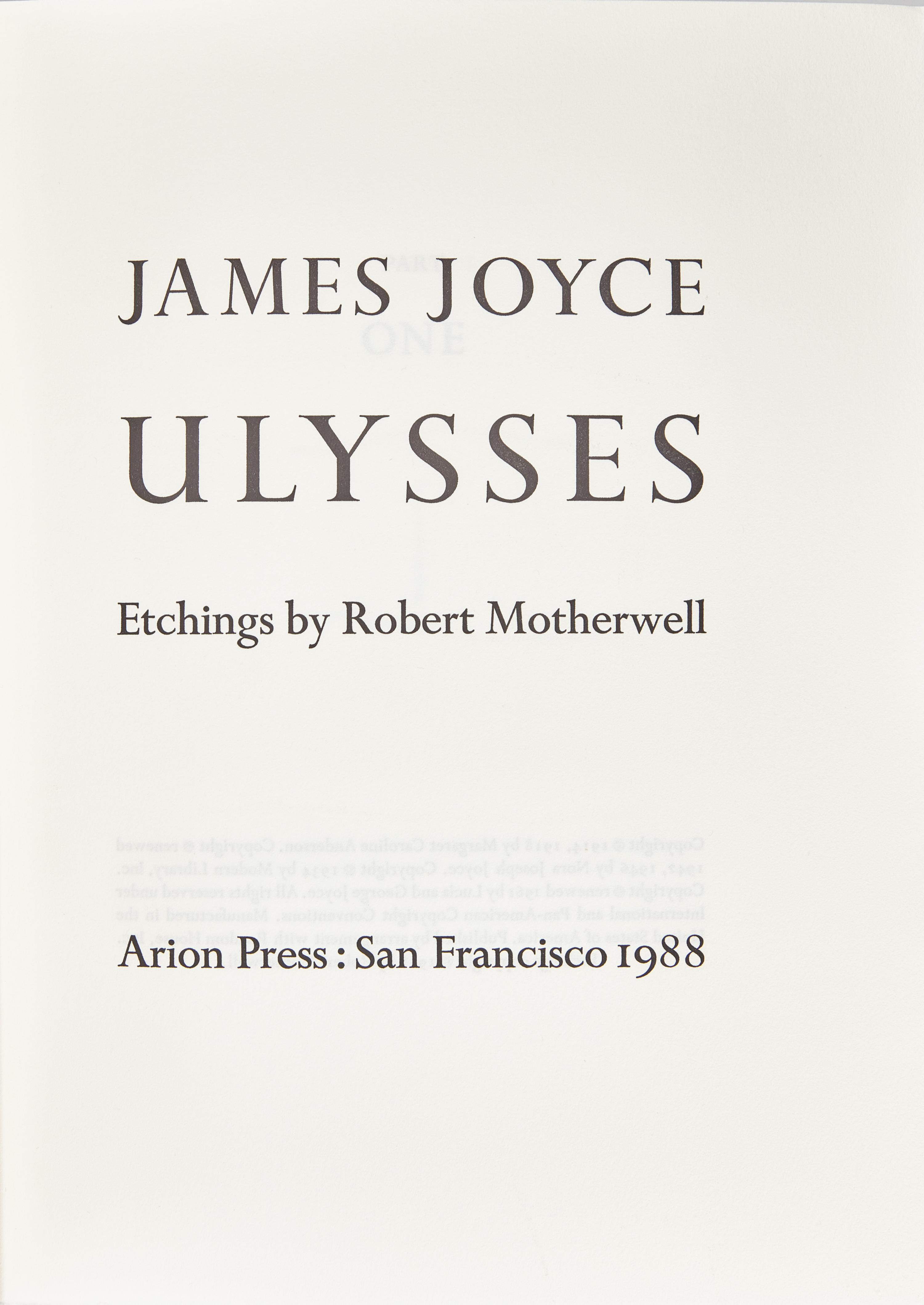 [Private Press] [Arion Press] Joyce, James. Ulysses