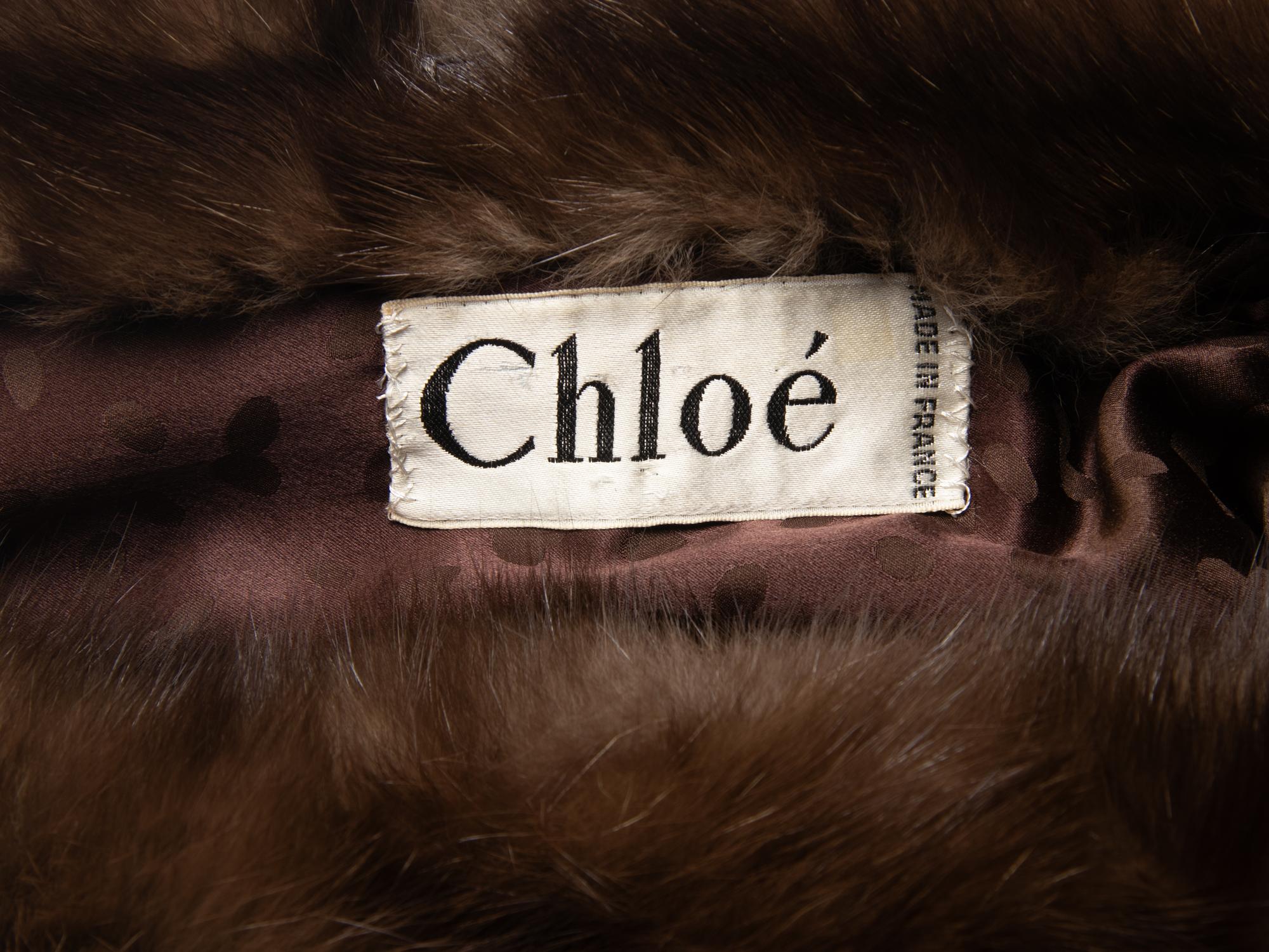 Chloé Sable Fur Coat