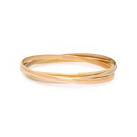 CARTIER, TRICOLOR GOLD 'TRINITY' BRACELET