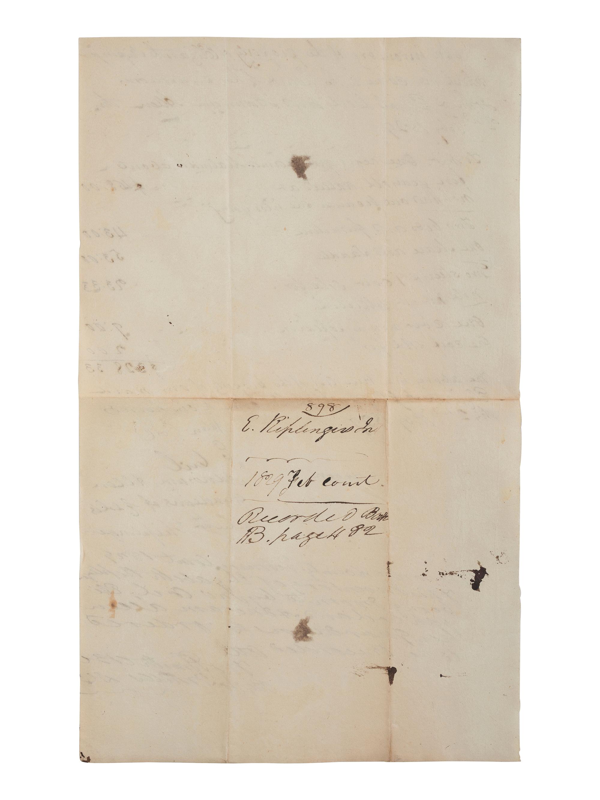 [ENSLAVEMENT & ABOLITION]. A group of 6 estate documents listing individual enslaved persons, most by name. Bourbon County, KY, 1815-1829.