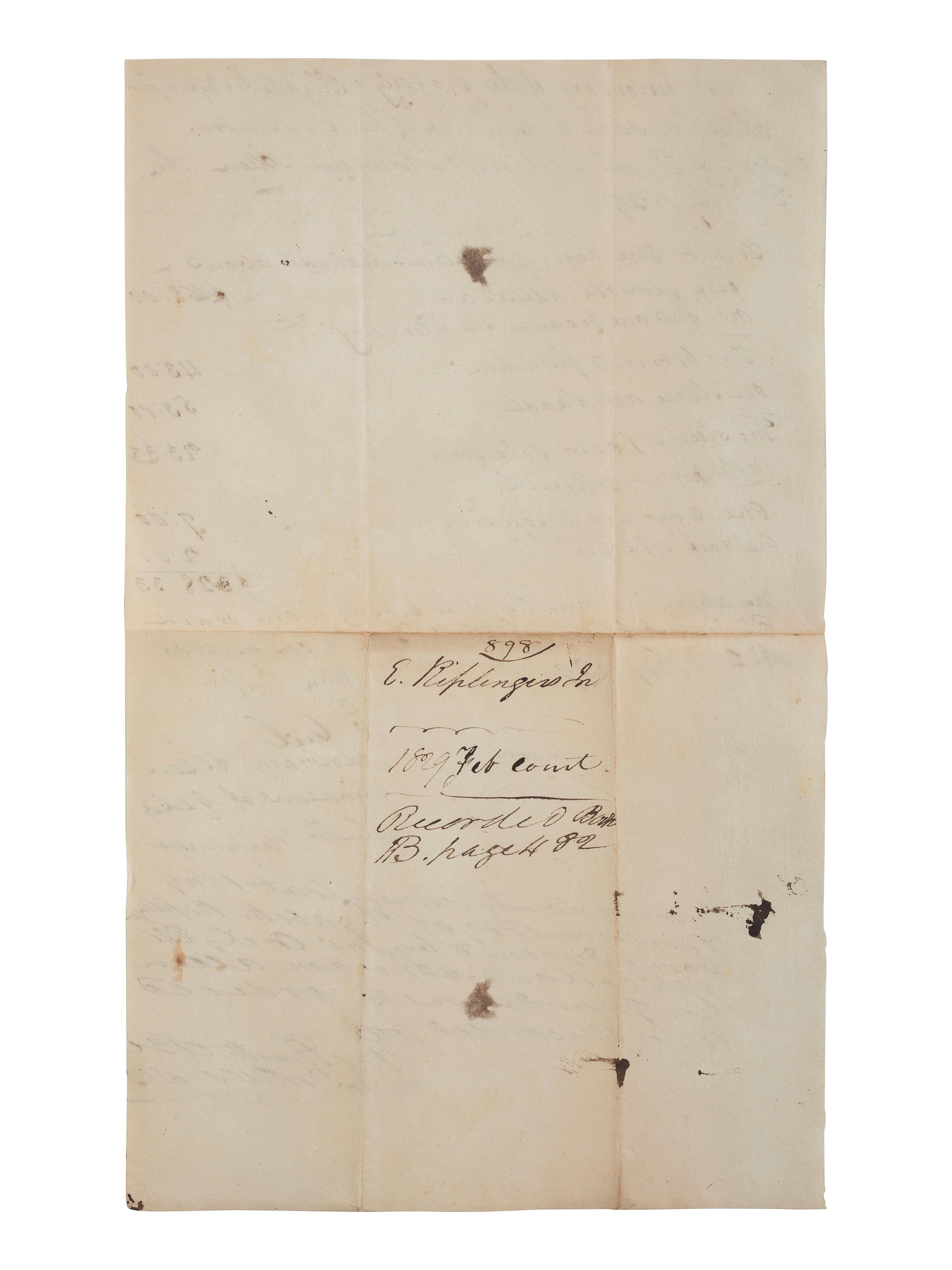 [ENSLAVEMENT & ABOLITION]. A group of 6 estate documents listing individual enslaved persons, most by name. Bourbon County, KY, 1815-1829.